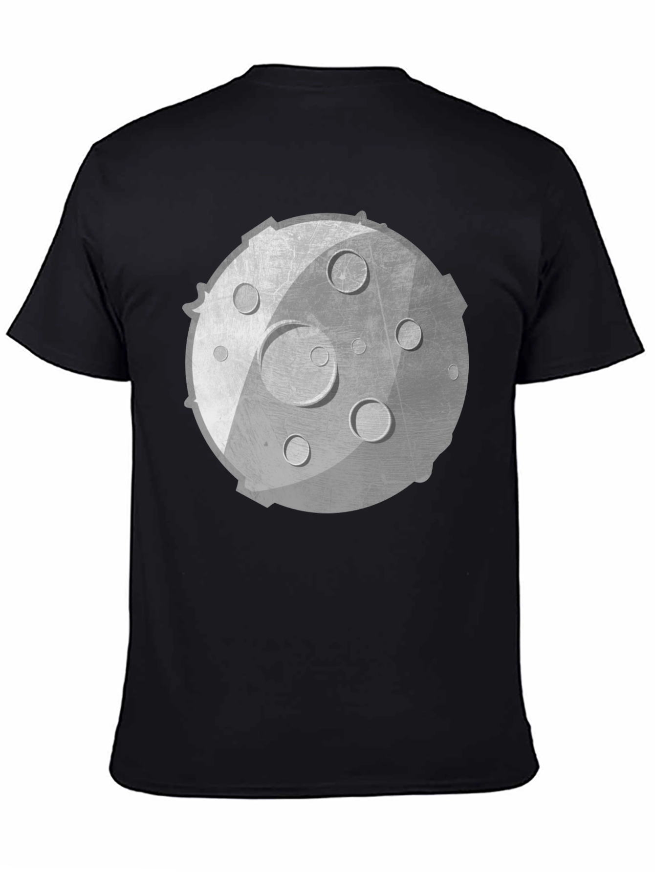 Lunar Graphic Tee - Unisex Black Cotton Shirt