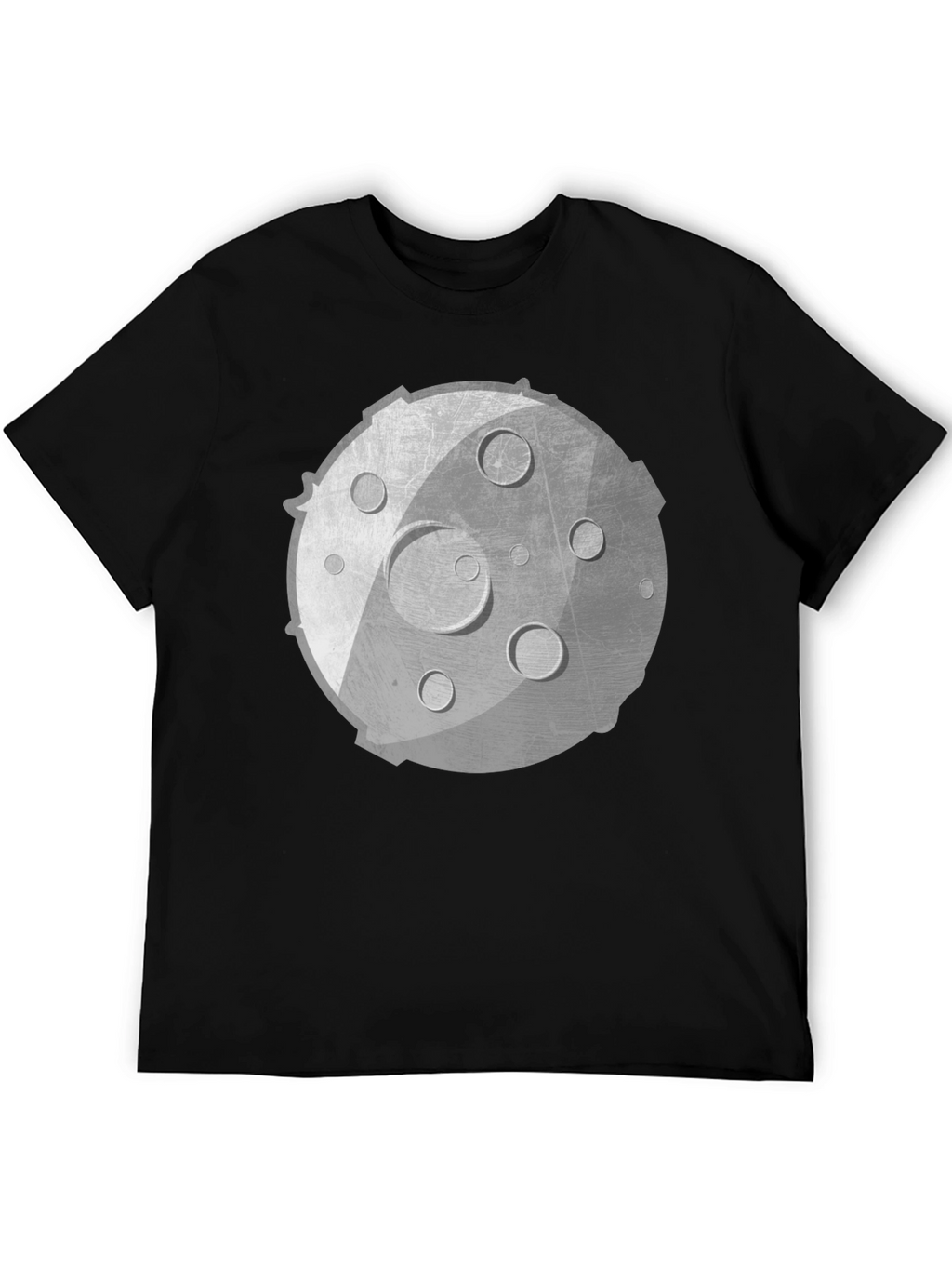 Lunar Graphic Tee - Unisex Black Cotton Shirt