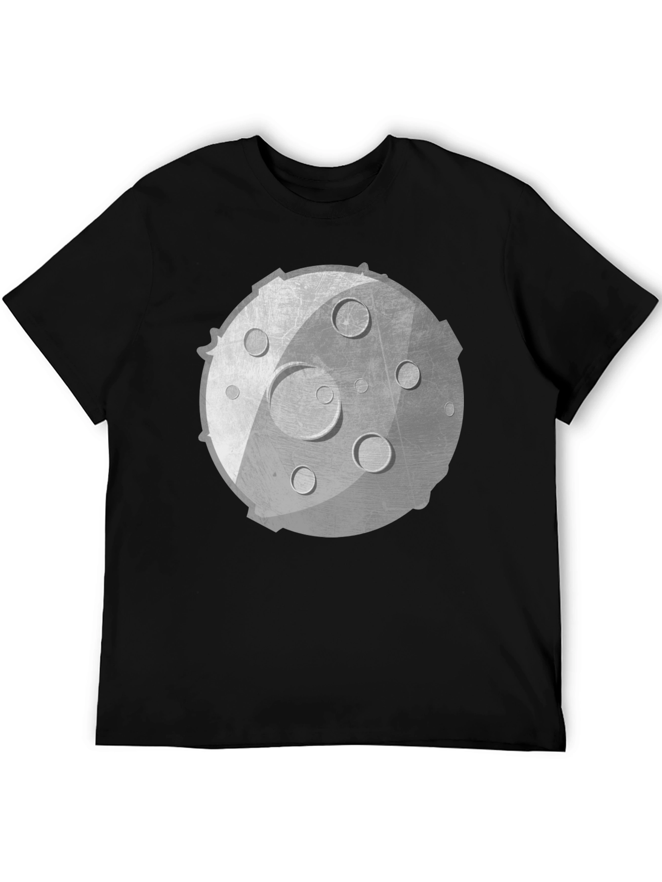 Lunar Graphic Tee - Unisex Black Cotton Shirt