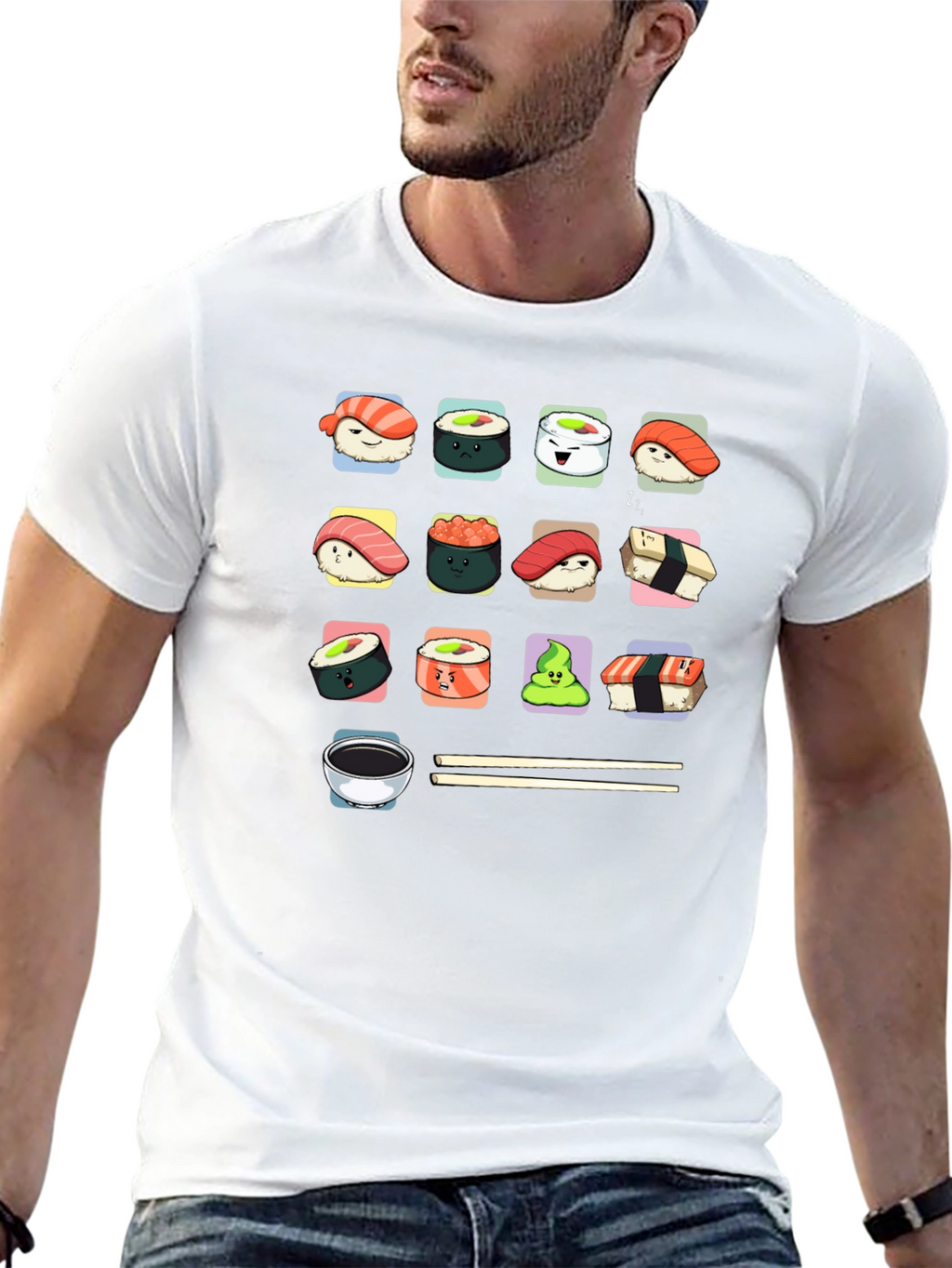 Sushi Lover T-Shirt - Cute Kawaii Design