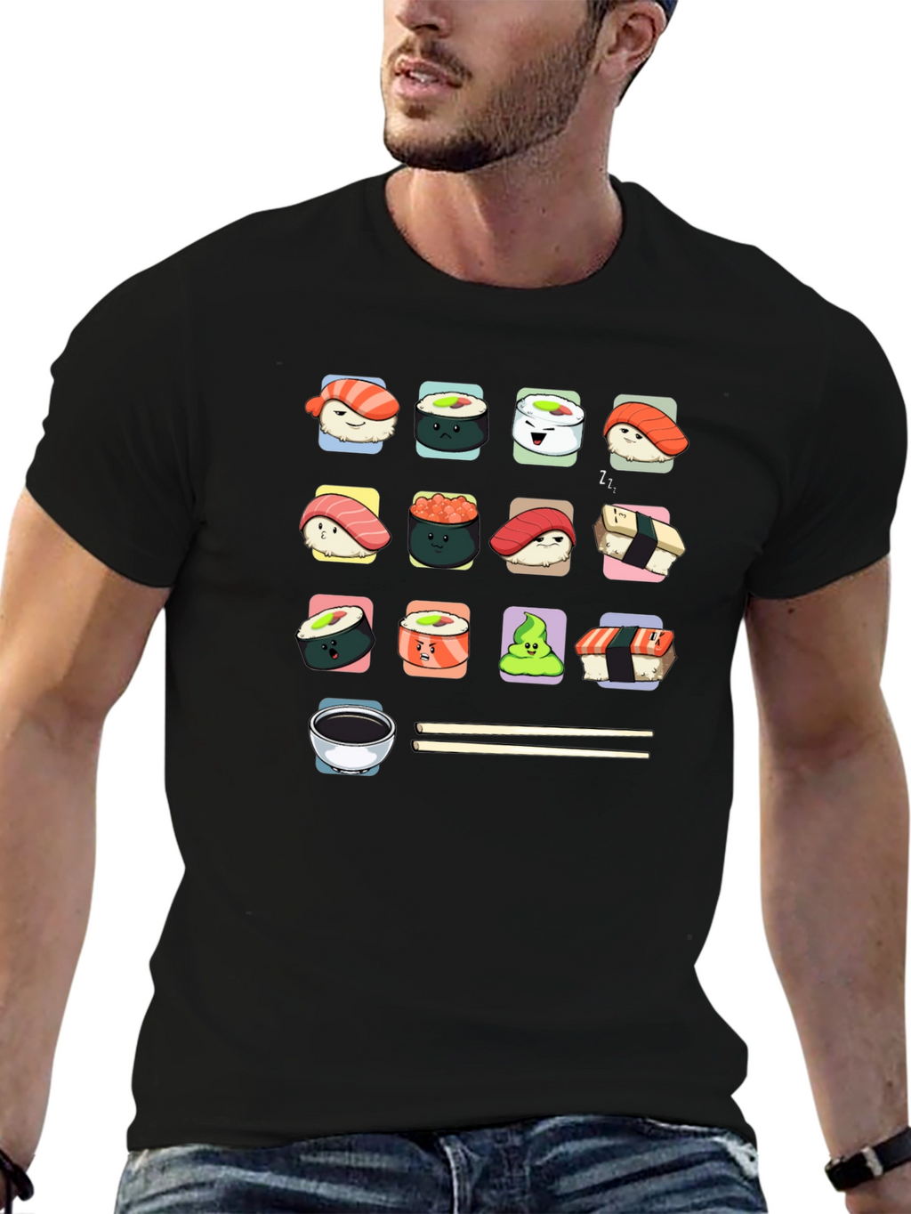 Sushi Lover T-Shirt - Cute Kawaii Design
