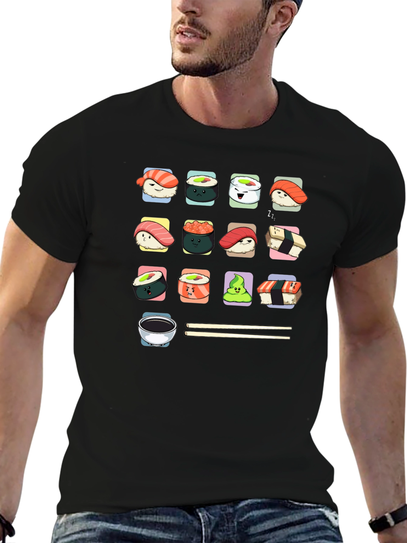 Sushi Lover T-Shirt - Cute Kawaii Design