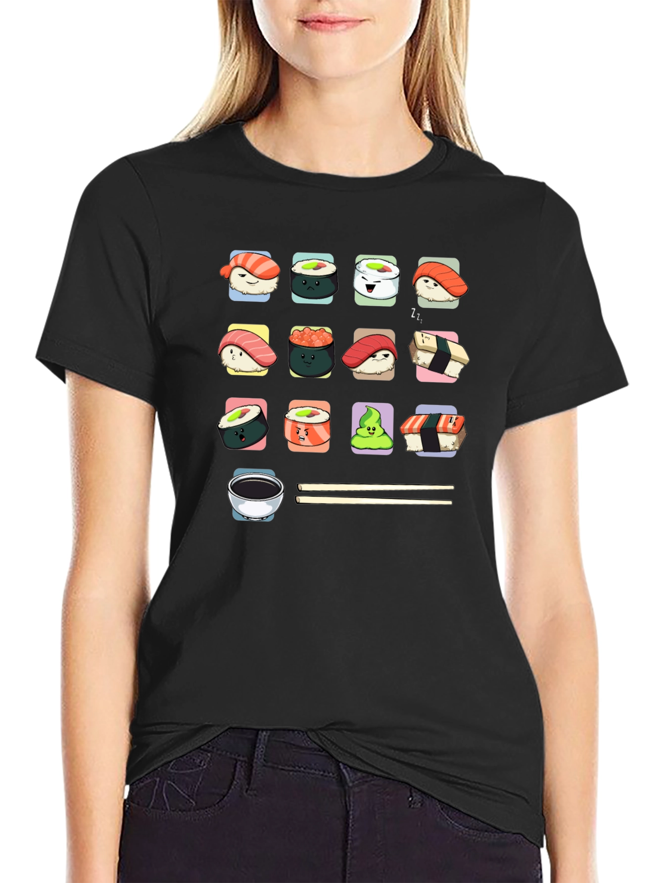 Sushi Lover T-Shirt - Cute Kawaii Design
