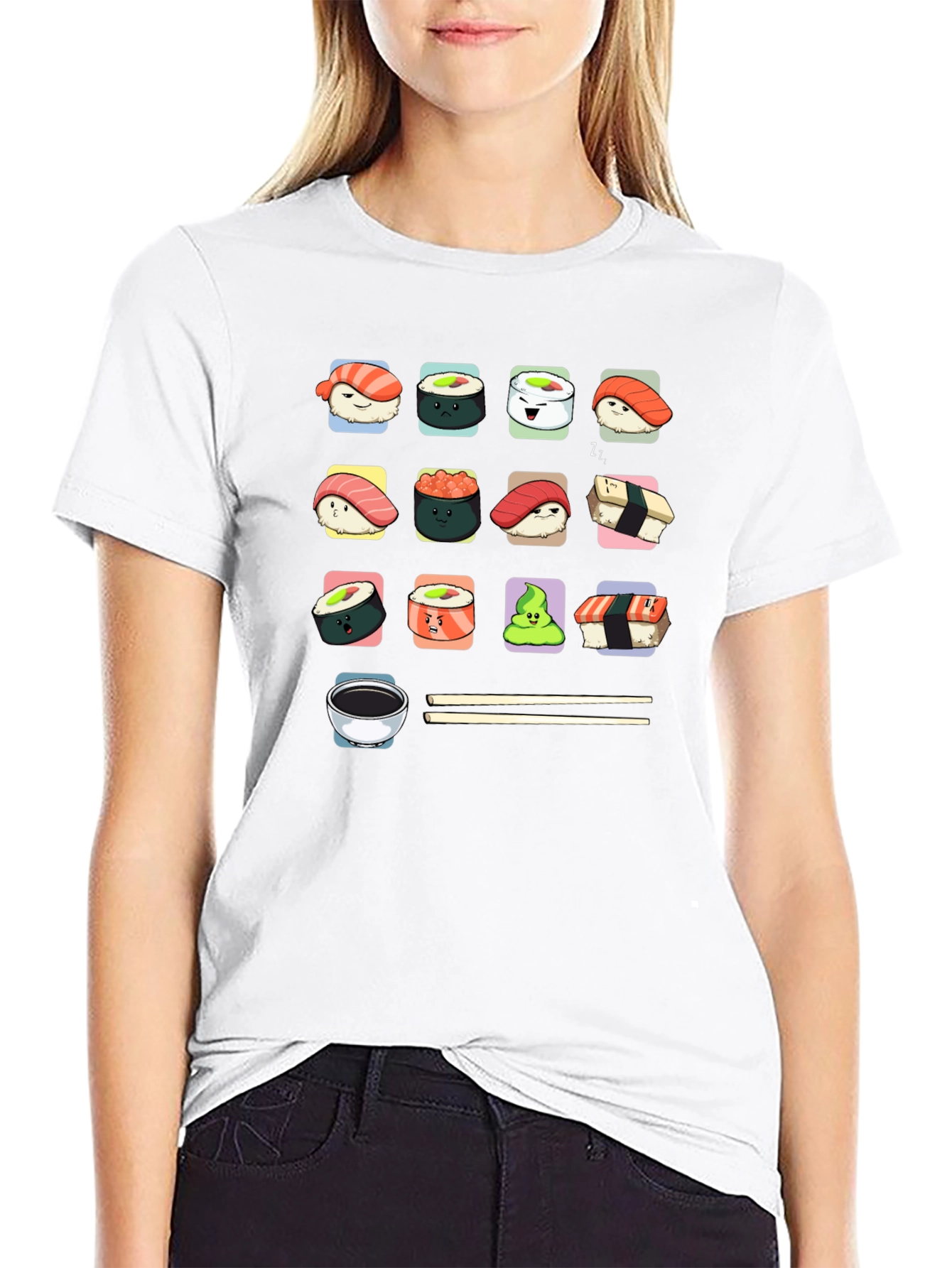 Sushi Lover T-Shirt - Cute Kawaii Design