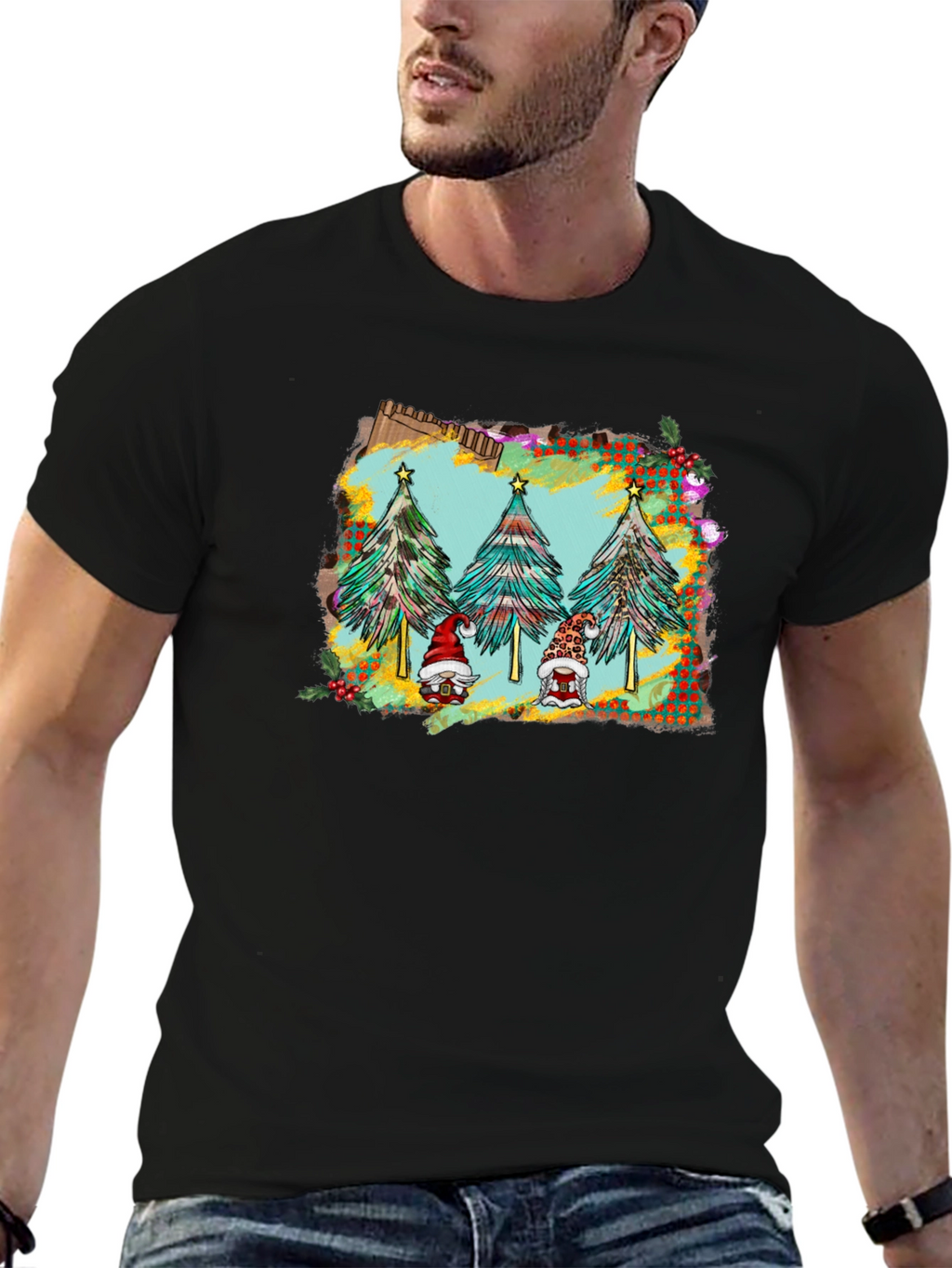 Holiday Gnomes Christmas Tree T-Shirt