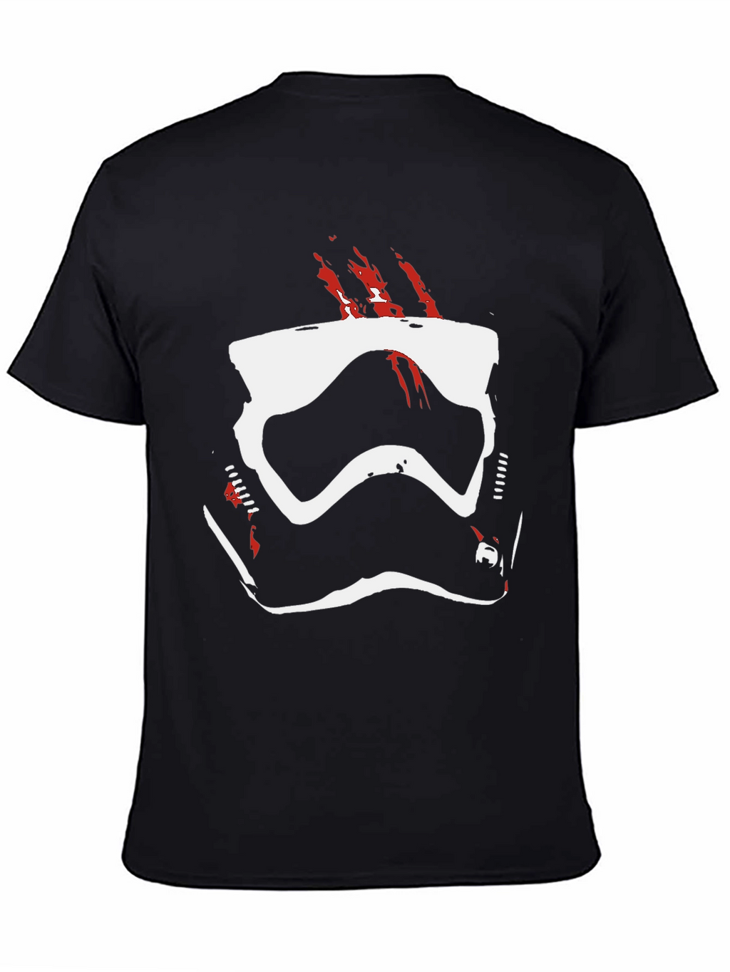 Stormtrooper Helmet Graphic Tee - Black Cotton Blend