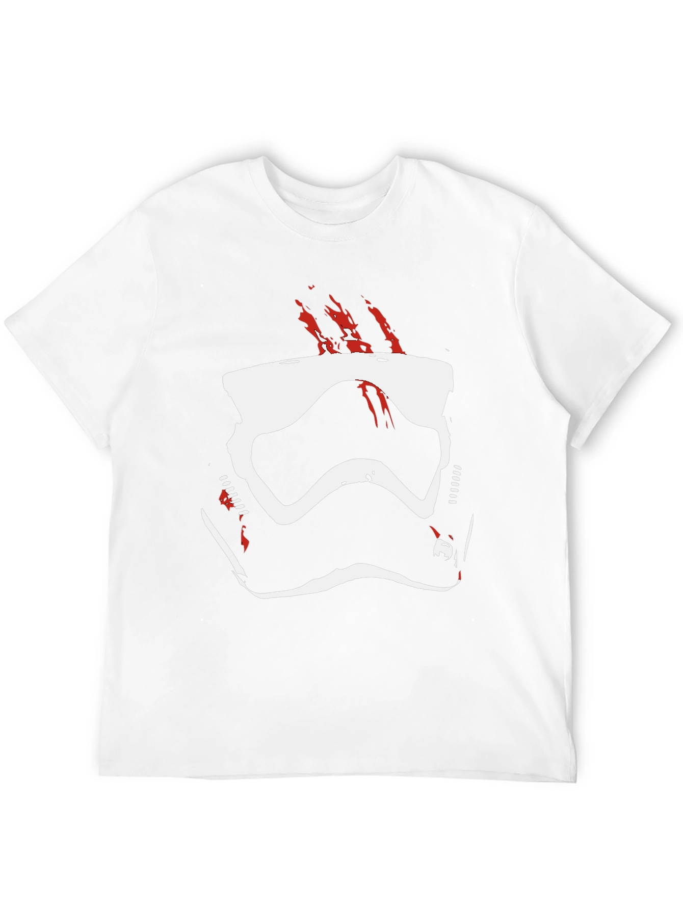 Stormtrooper Helmet Graphic Tee - Black Cotton Blend