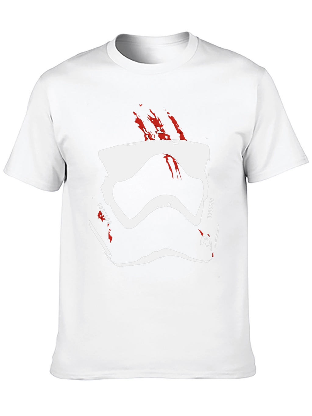 Stormtrooper Helmet Graphic Tee - Black Cotton Blend