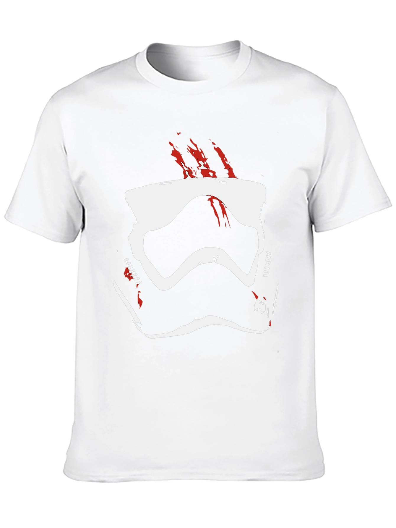 Stormtrooper Helmet Graphic Tee - Black Cotton Blend