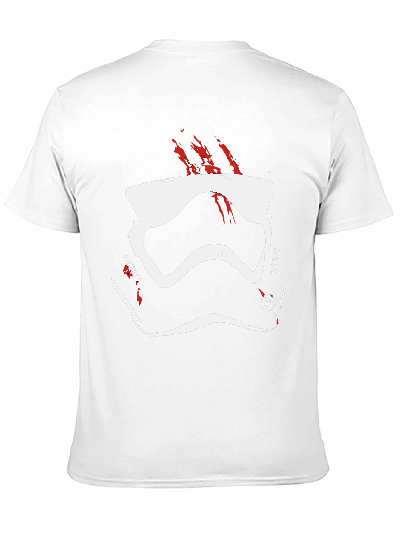 Stormtrooper Helmet Graphic Tee - Black Cotton Blend