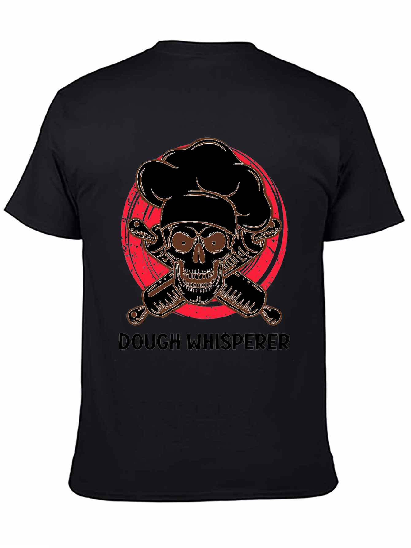 Dough Whisperer Skull Baker T-Shirt