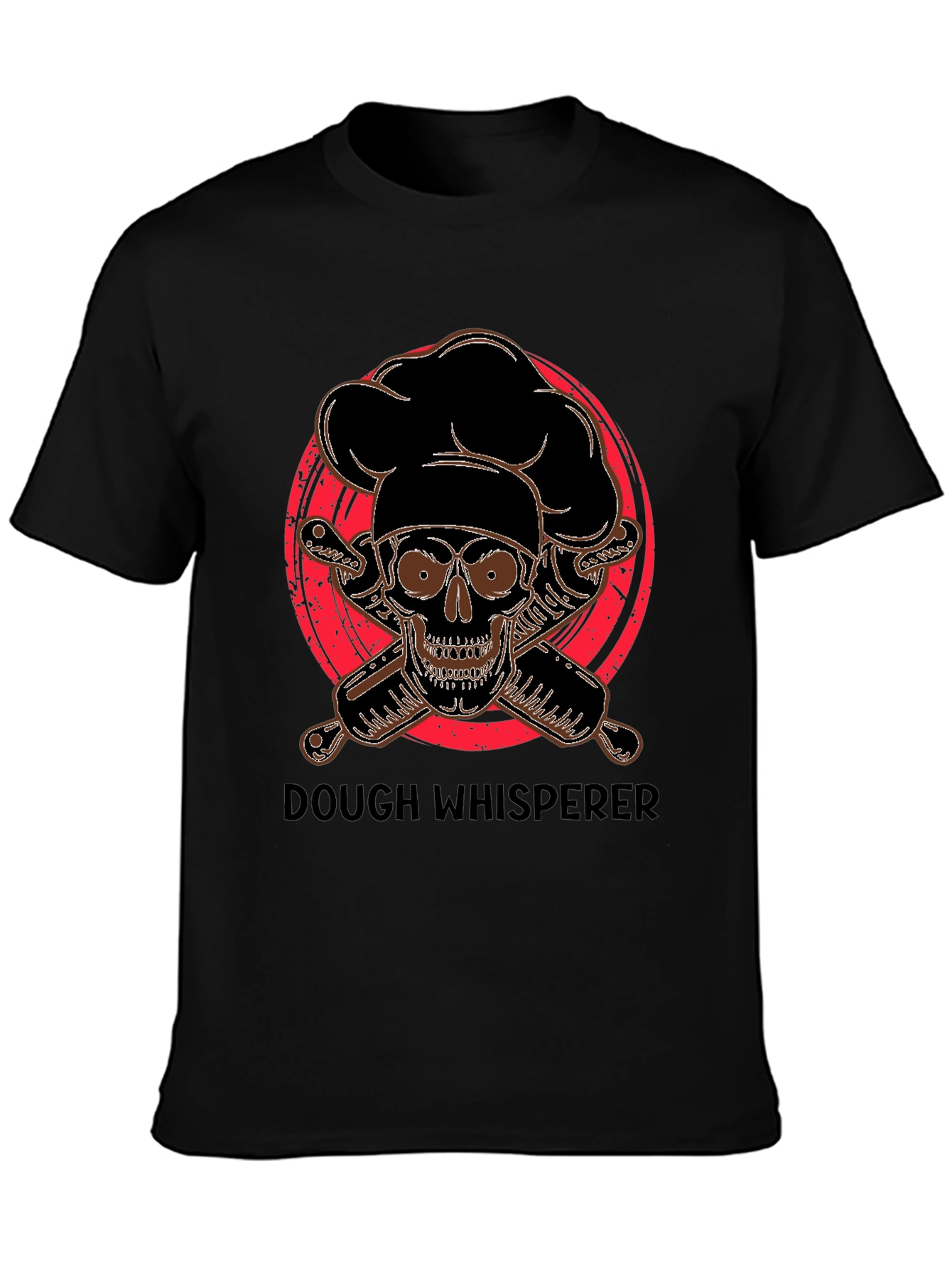 Dough Whisperer Skull Baker T-Shirt