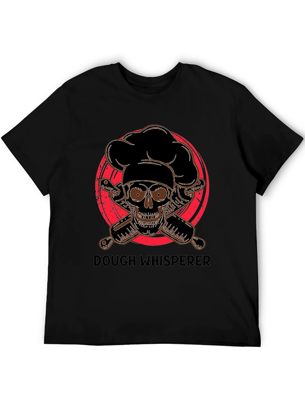 Dough Whisperer Skull Baker T-Shirt