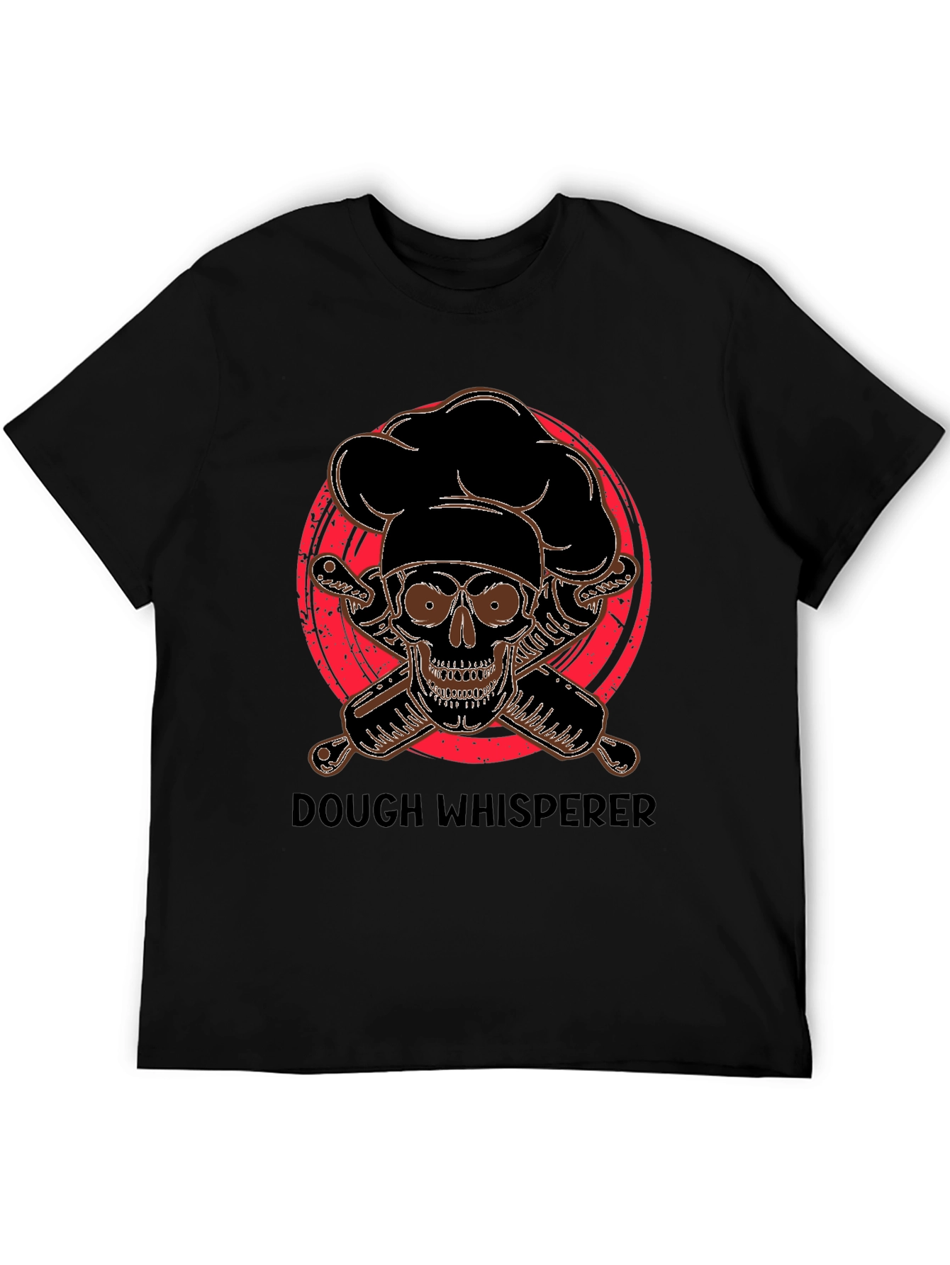 Dough Whisperer Skull Baker T-Shirt