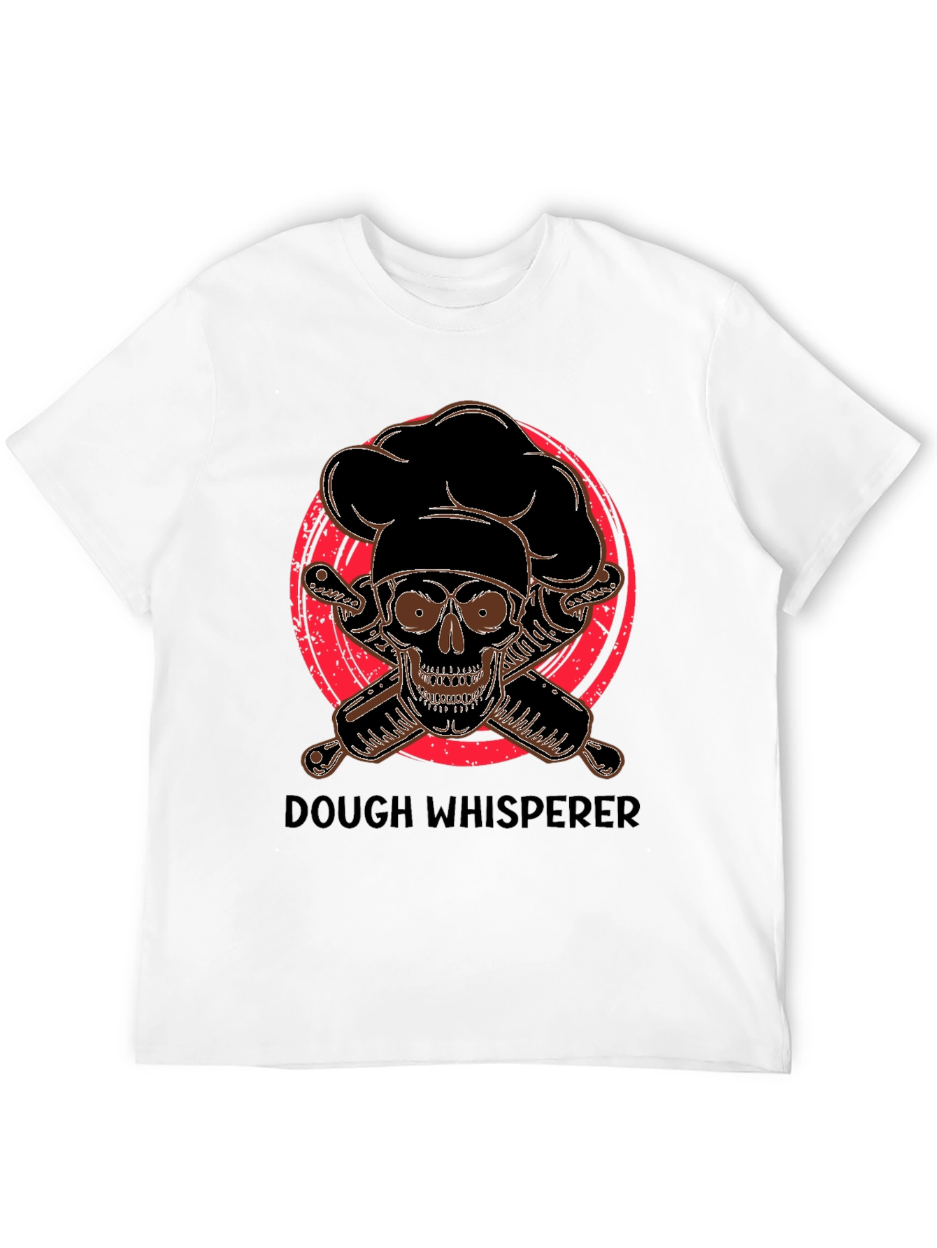 Dough Whisperer Skull Baker T-Shirt