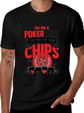 Poker Diet T-Shirt - Eat Chips Funny Poker Tee