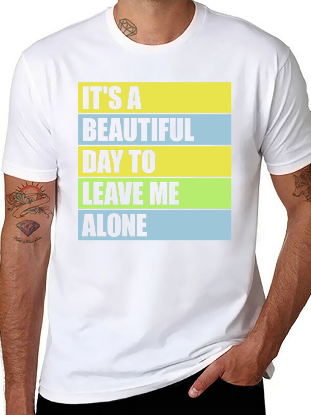 Funny Sarcastic T-Shirt - Leave Me Alone