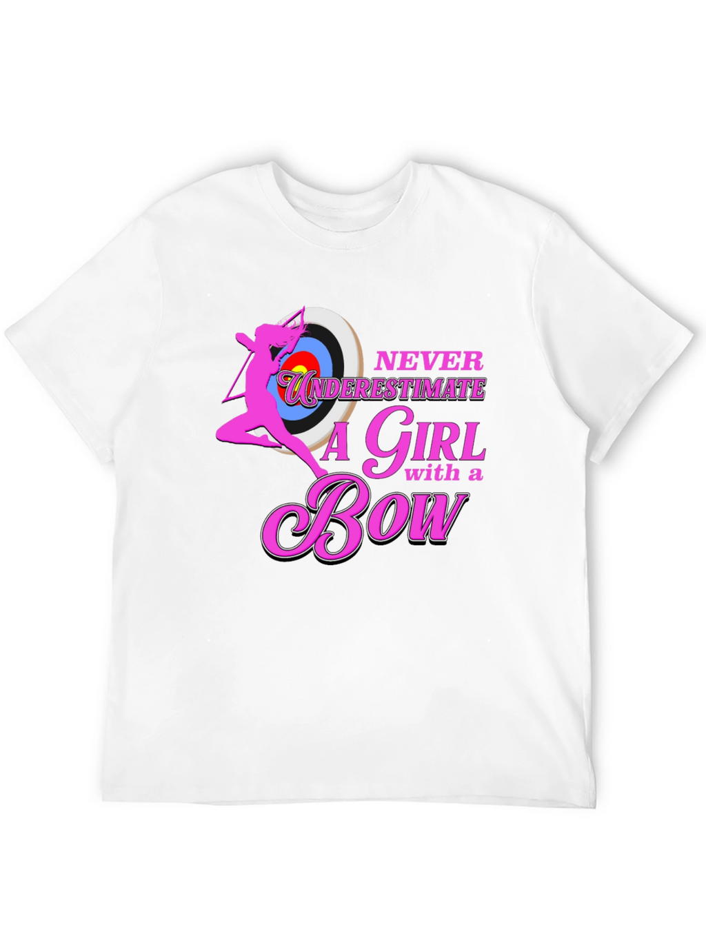 Never Underestimate a Girl with a Bow T-Shirt