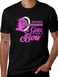 Never Underestimate a Girl with a Bow T-Shirt