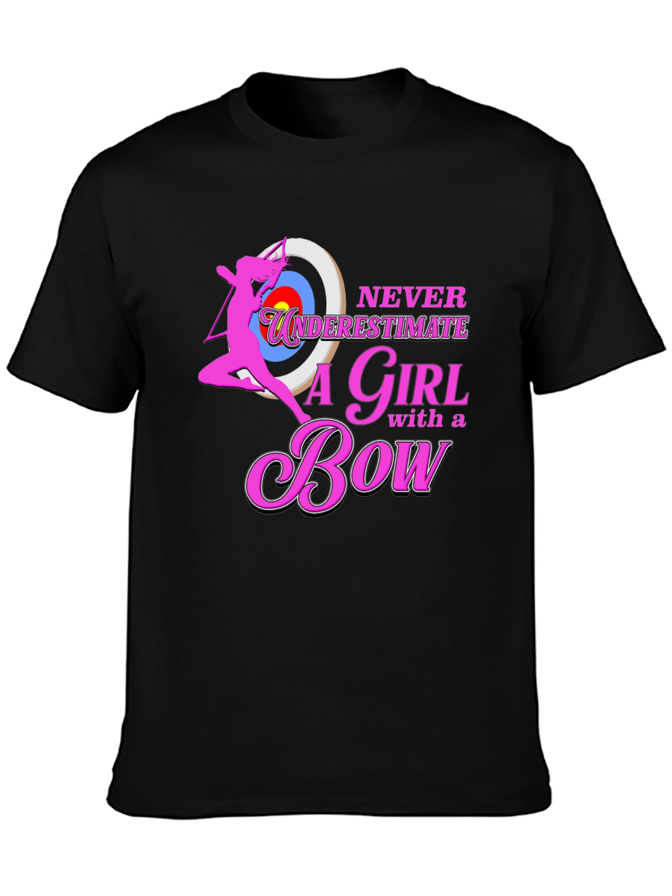 Never Underestimate a Girl with a Bow T-Shirt