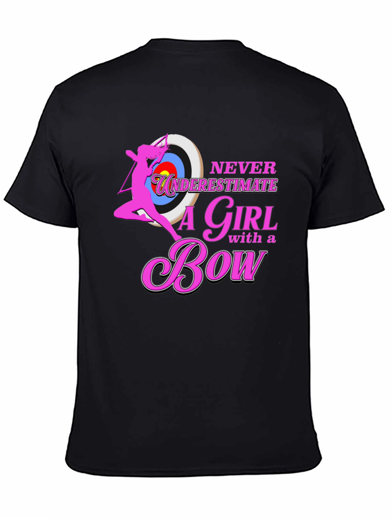 Never Underestimate a Girl with a Bow T-Shirt