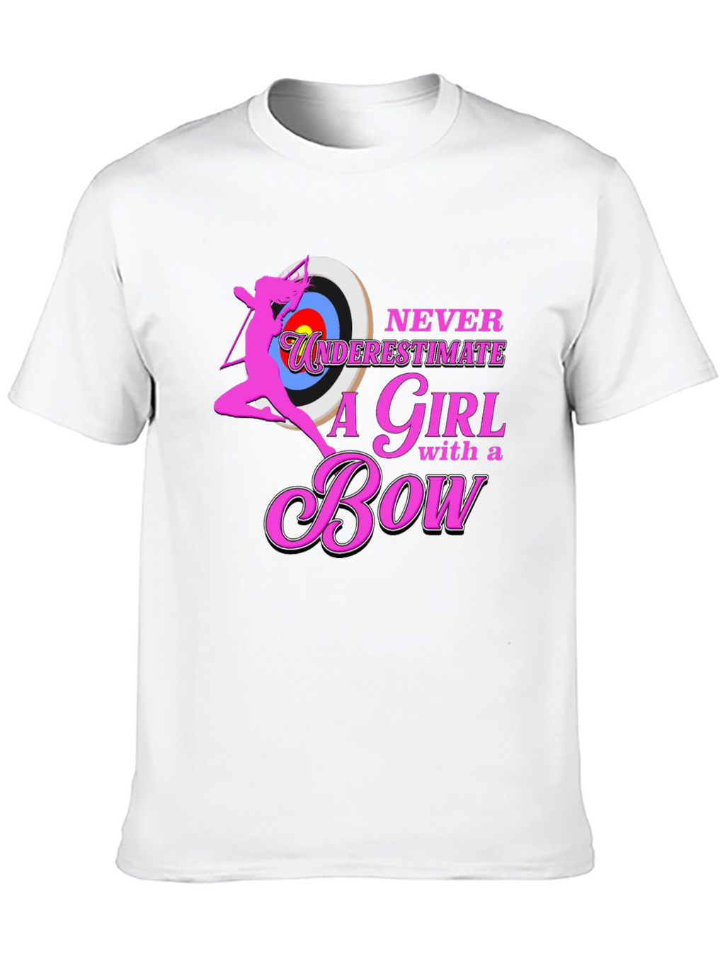 Never Underestimate a Girl with a Bow T-Shirt