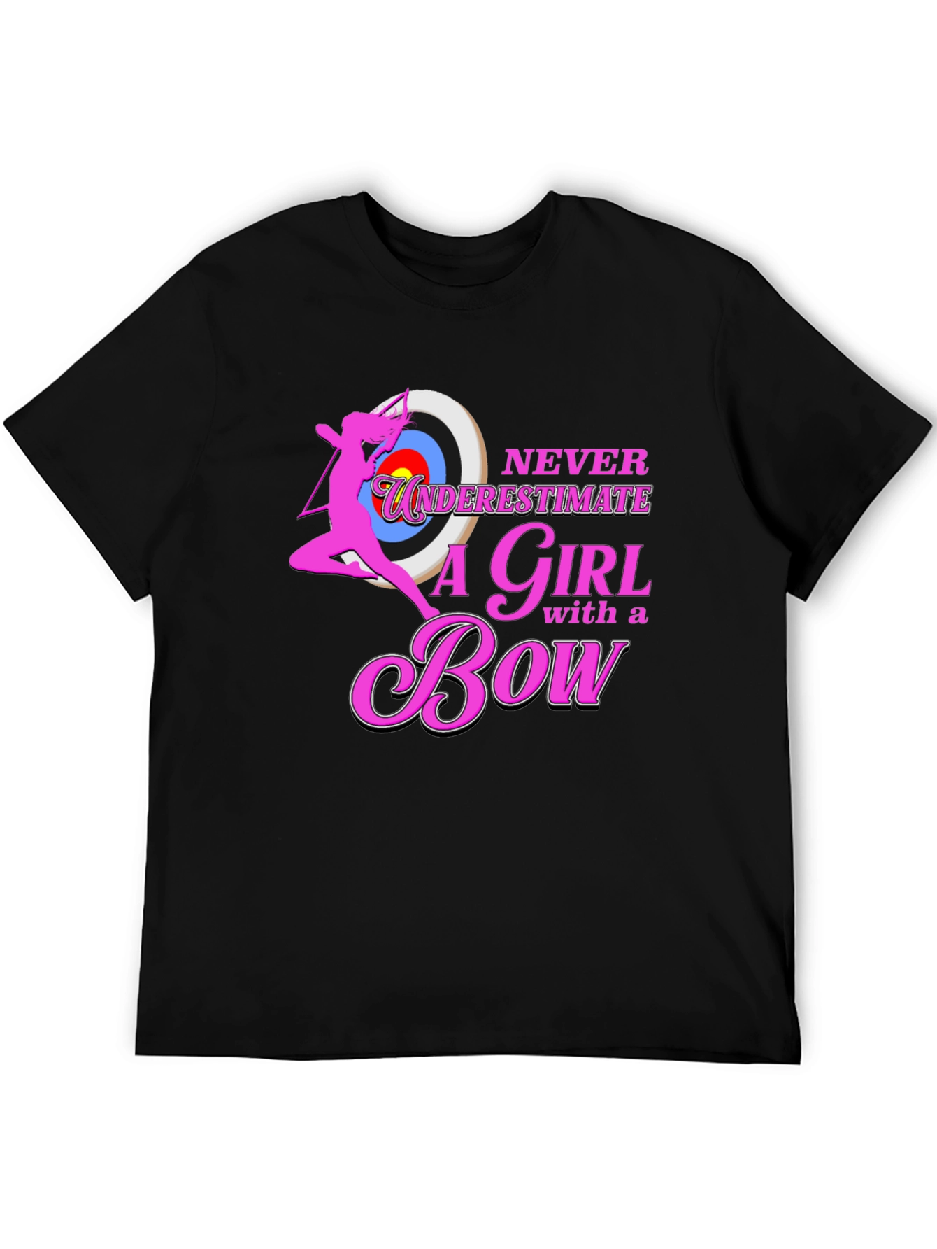 Never Underestimate a Girl with a Bow T-Shirt