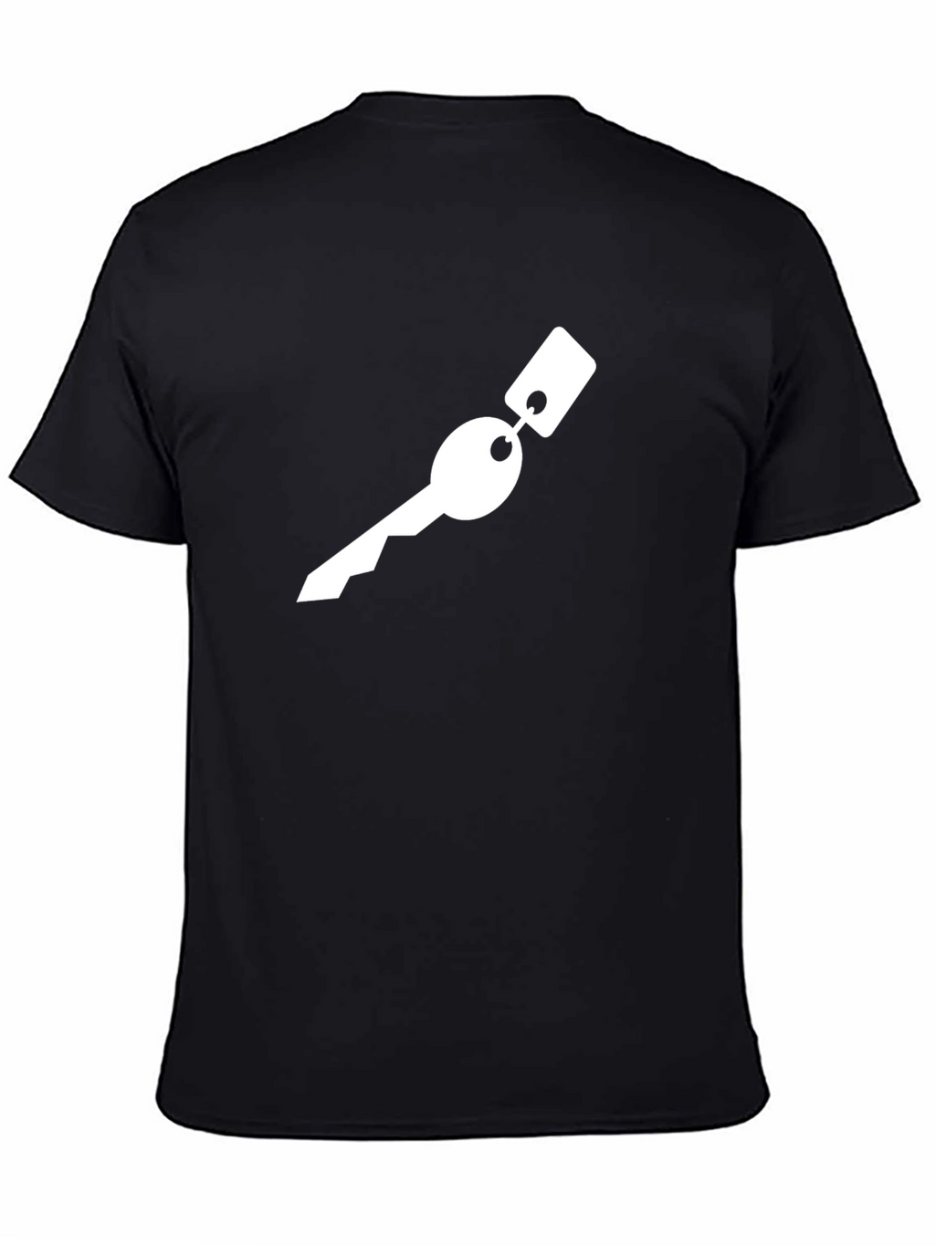 Key Graphic Tee - Black Cotton T-Shirt