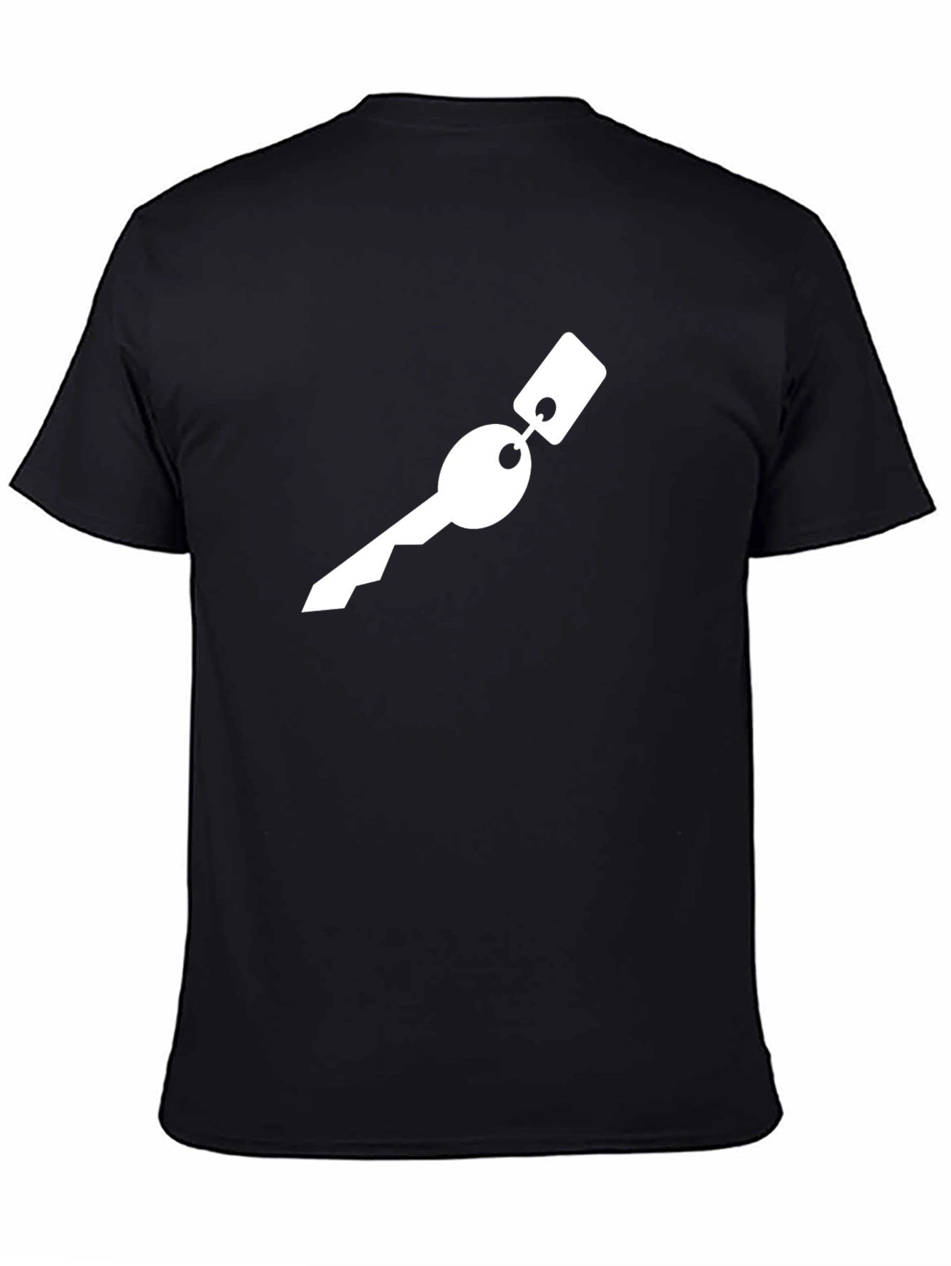 Key Graphic Tee - Black Cotton T-Shirt