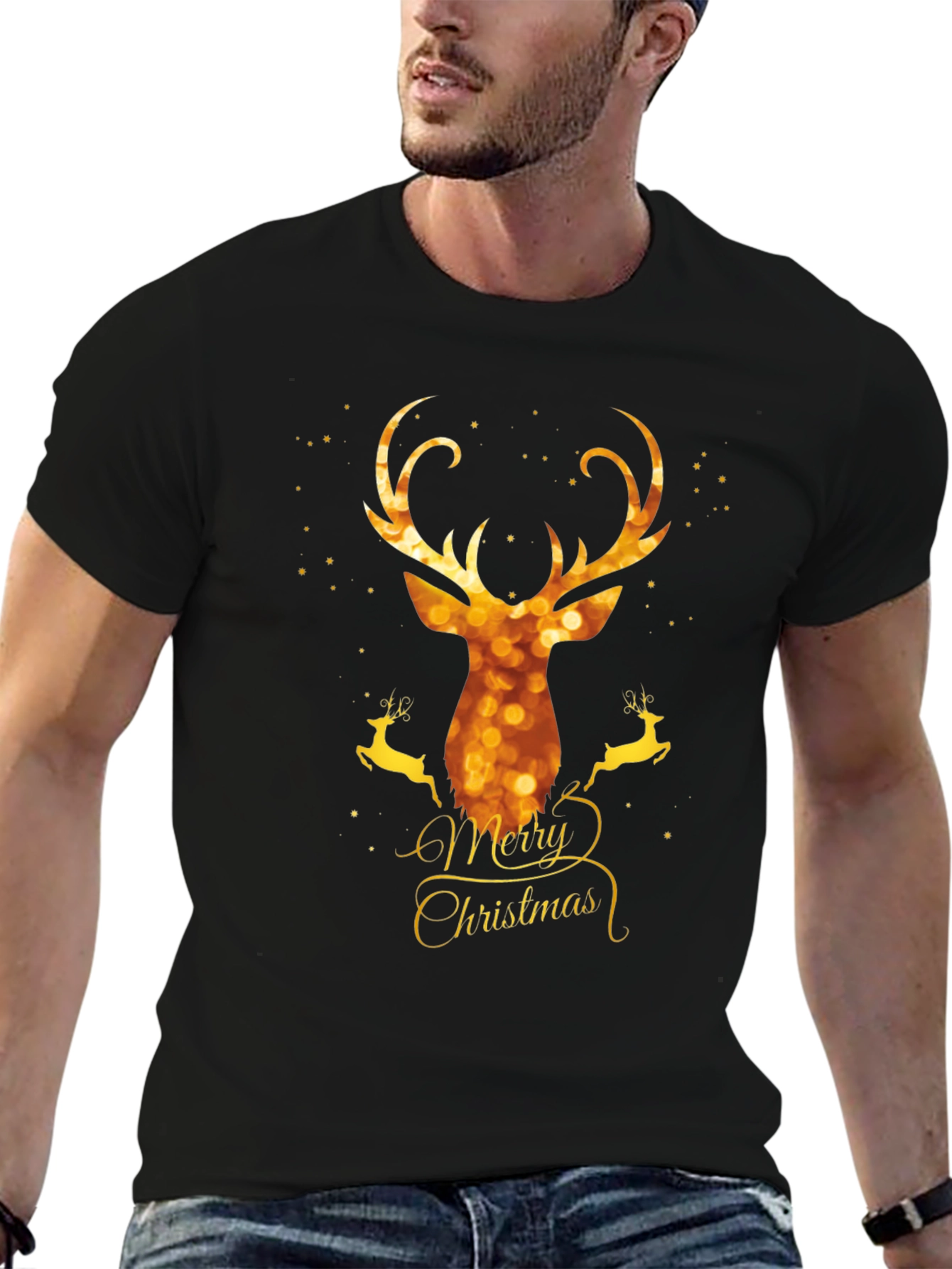 Festive Deer Christmas T-Shirt