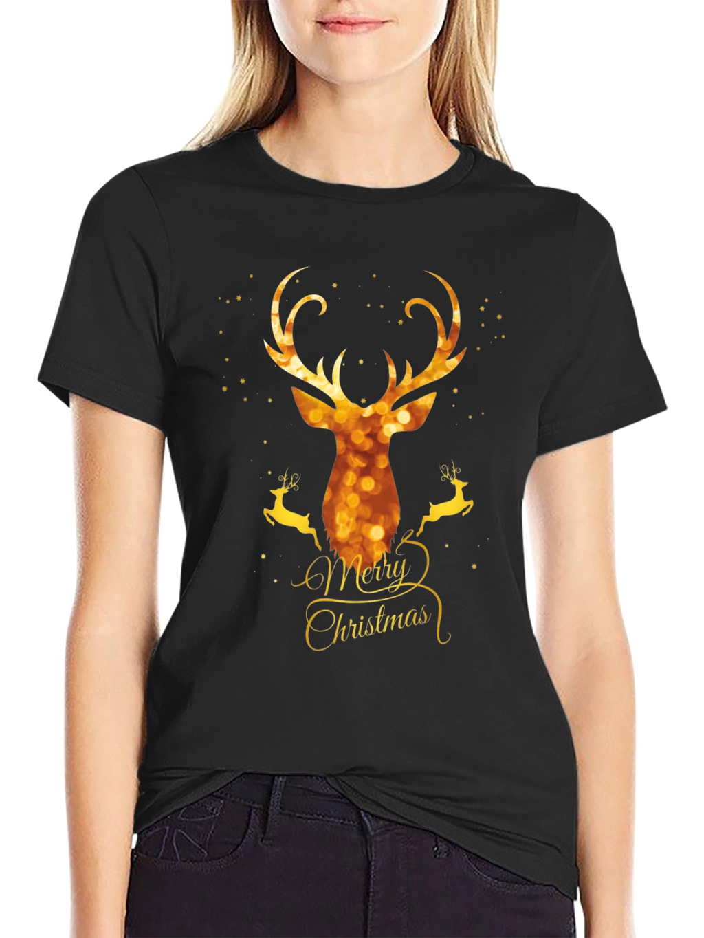 Festive Deer Christmas T-Shirt
