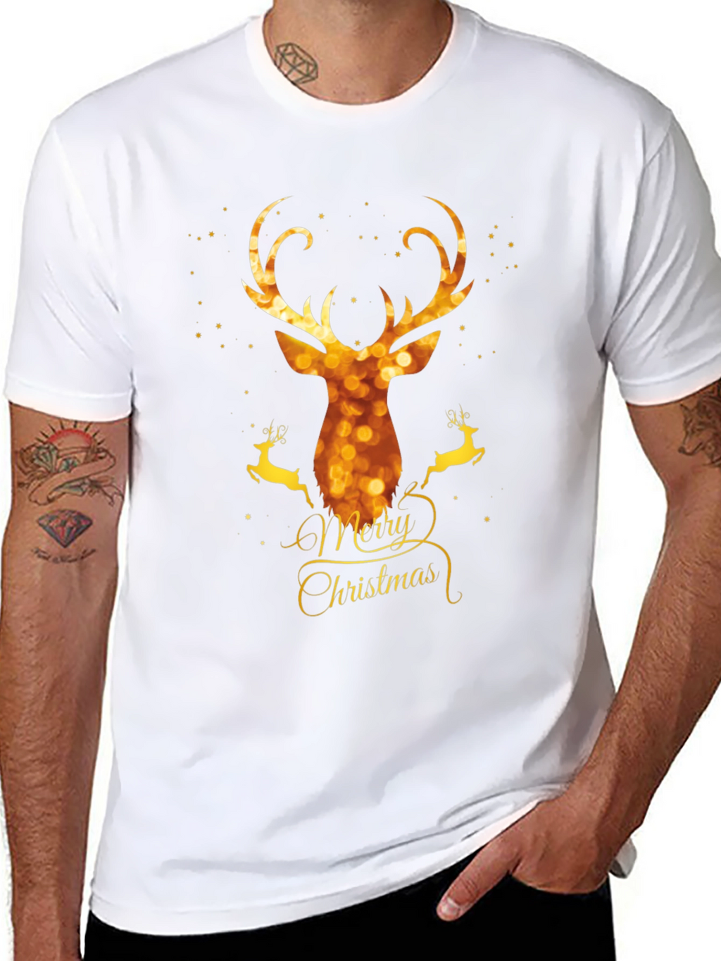 Festive Deer Christmas T-Shirt