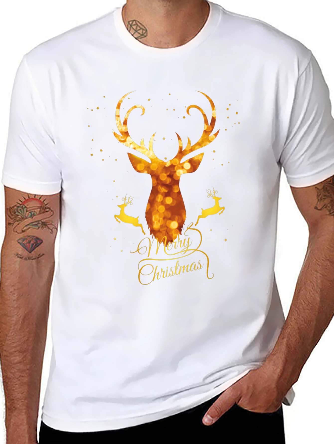 Festive Deer Christmas T-Shirt