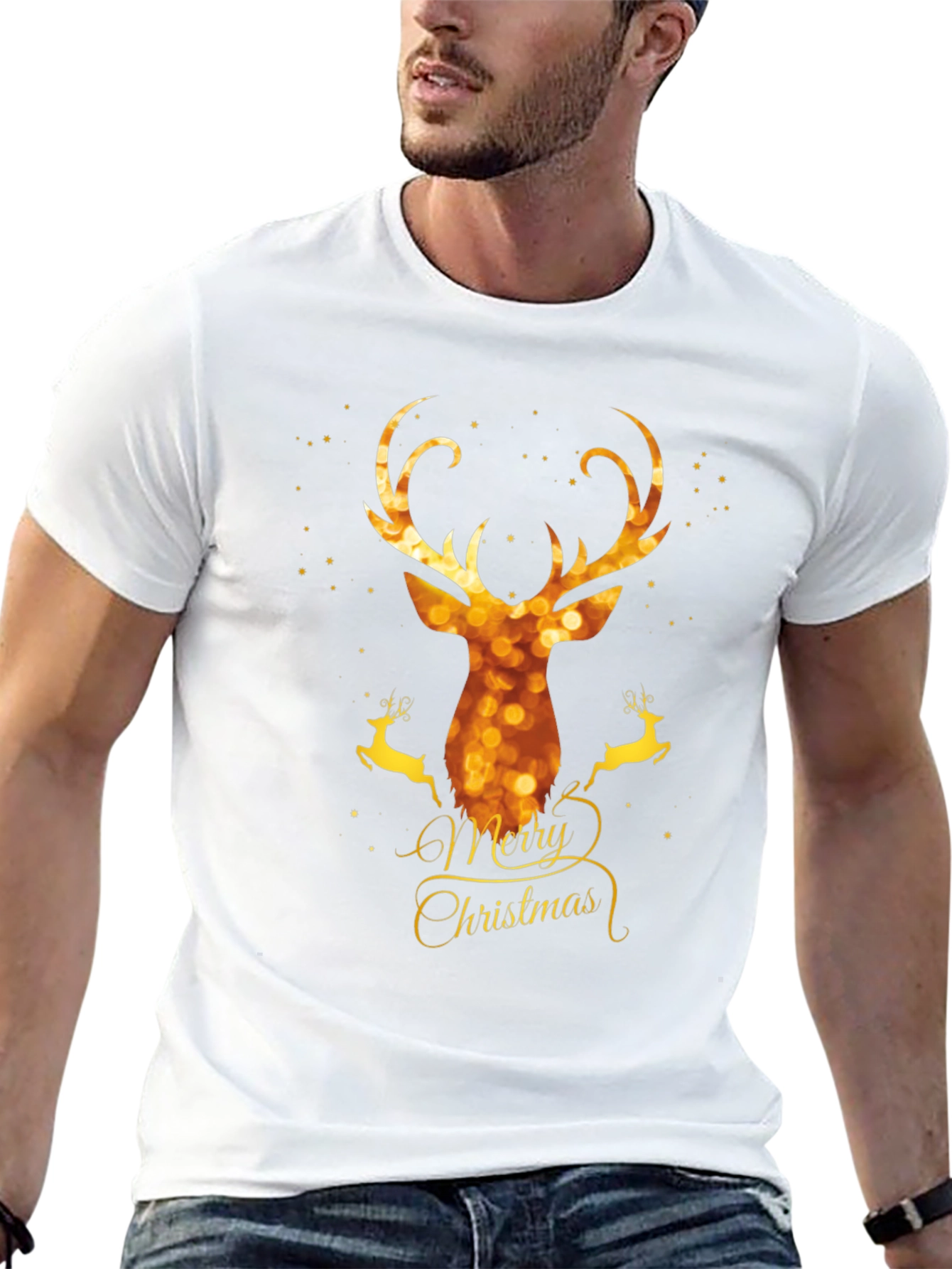 Festive Deer Christmas T-Shirt