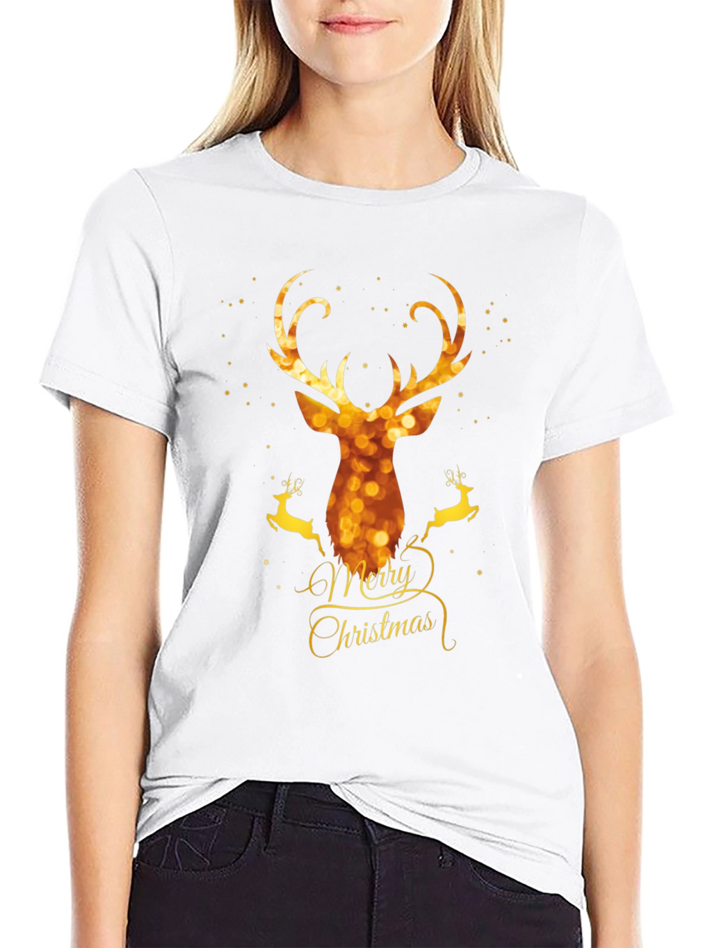 Festive Deer Christmas T-Shirt