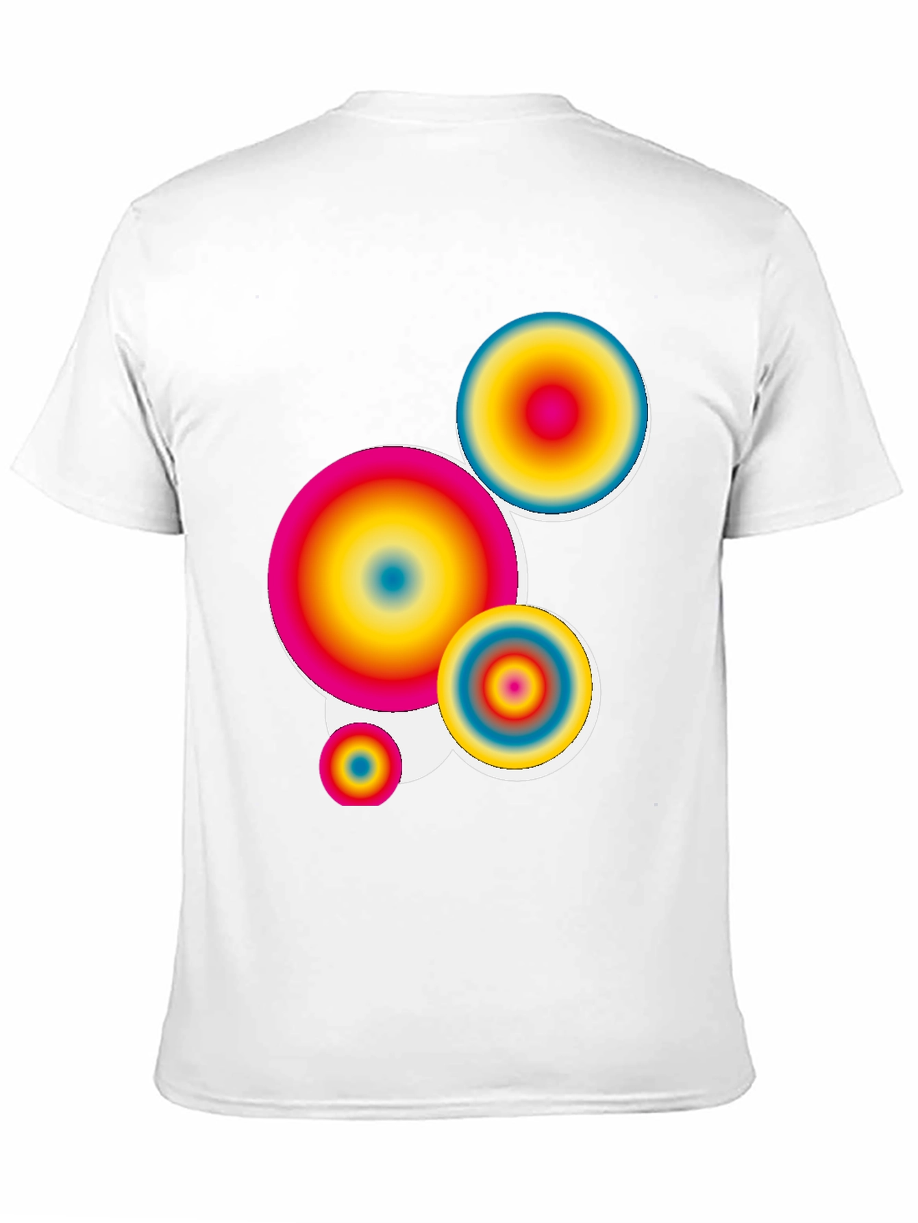Retro Circles Graphic Tee - Black