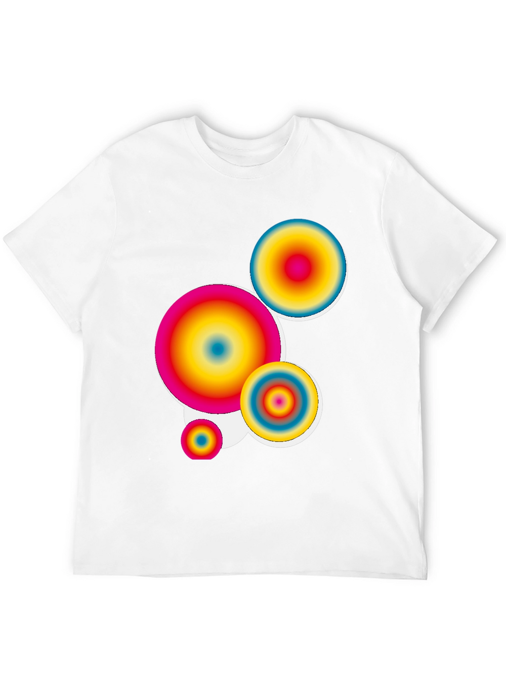 Retro Circles Graphic Tee - Black