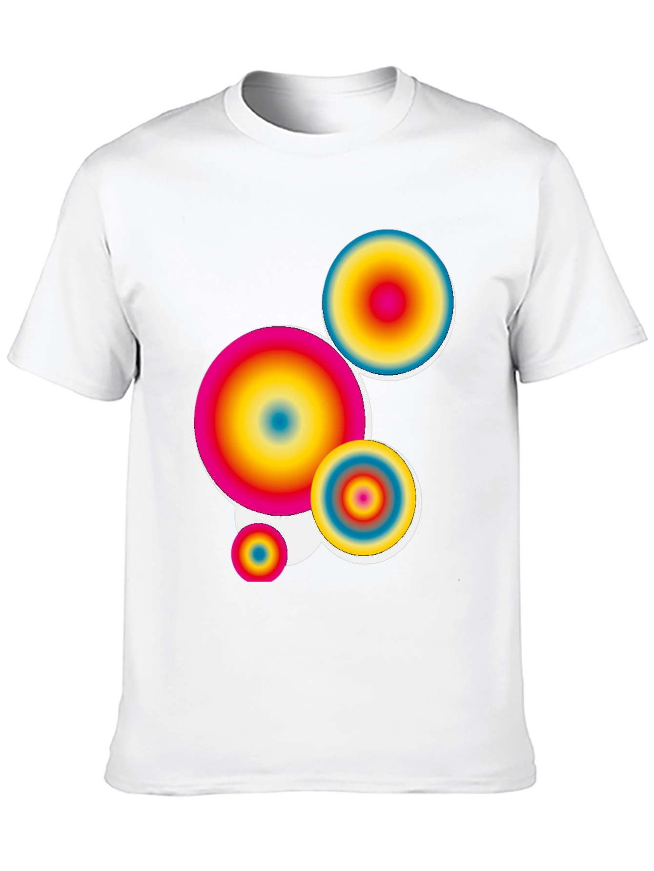 Retro Circles Graphic Tee - Black