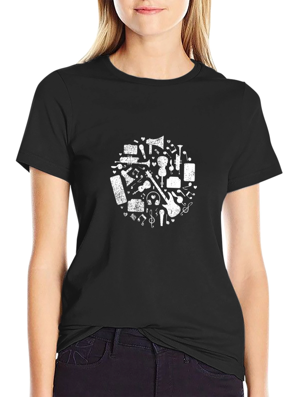 Music Lover T-Shirt - Black Graphic Tee