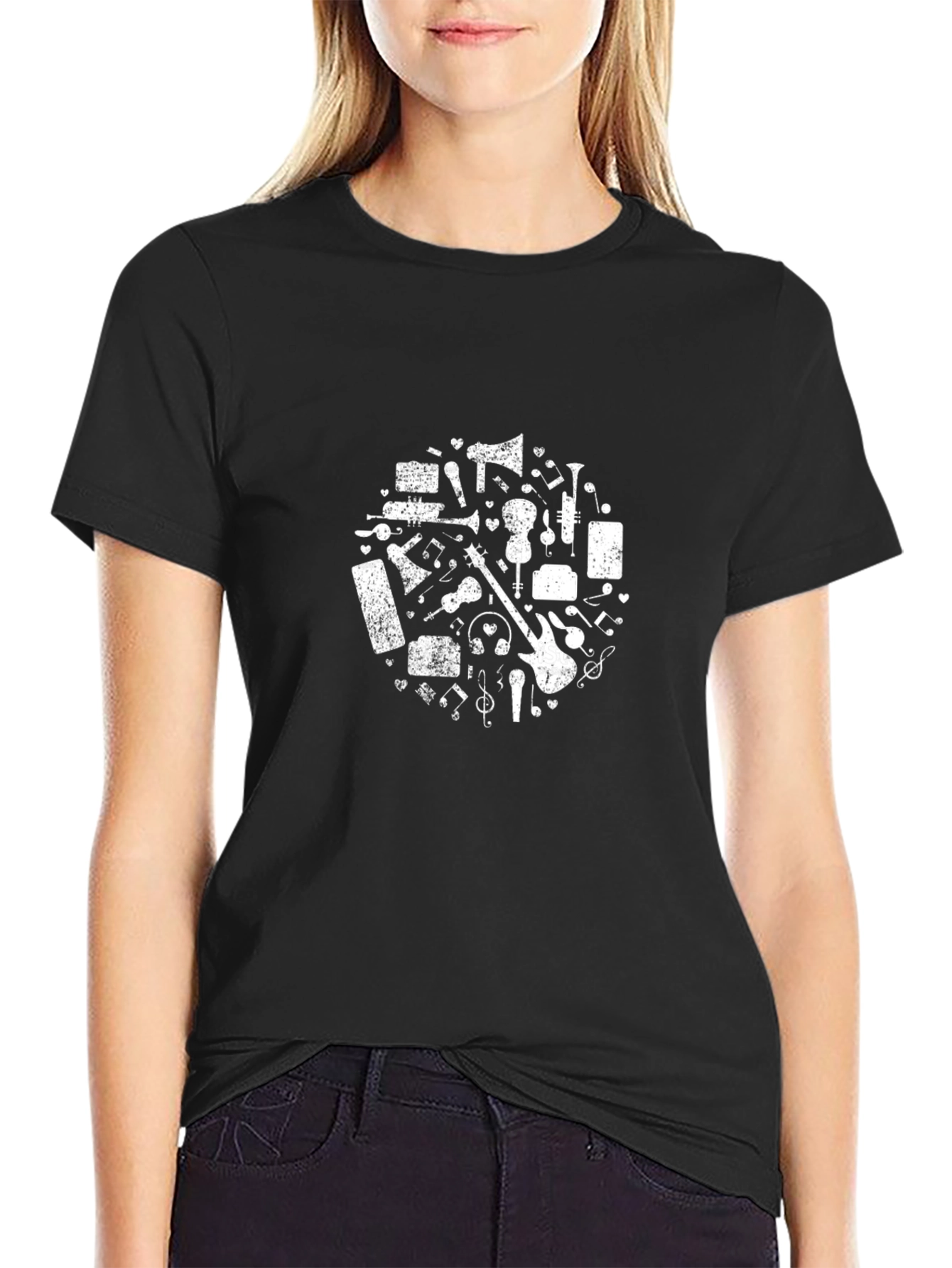 Music Lover T-Shirt - Black Graphic Tee