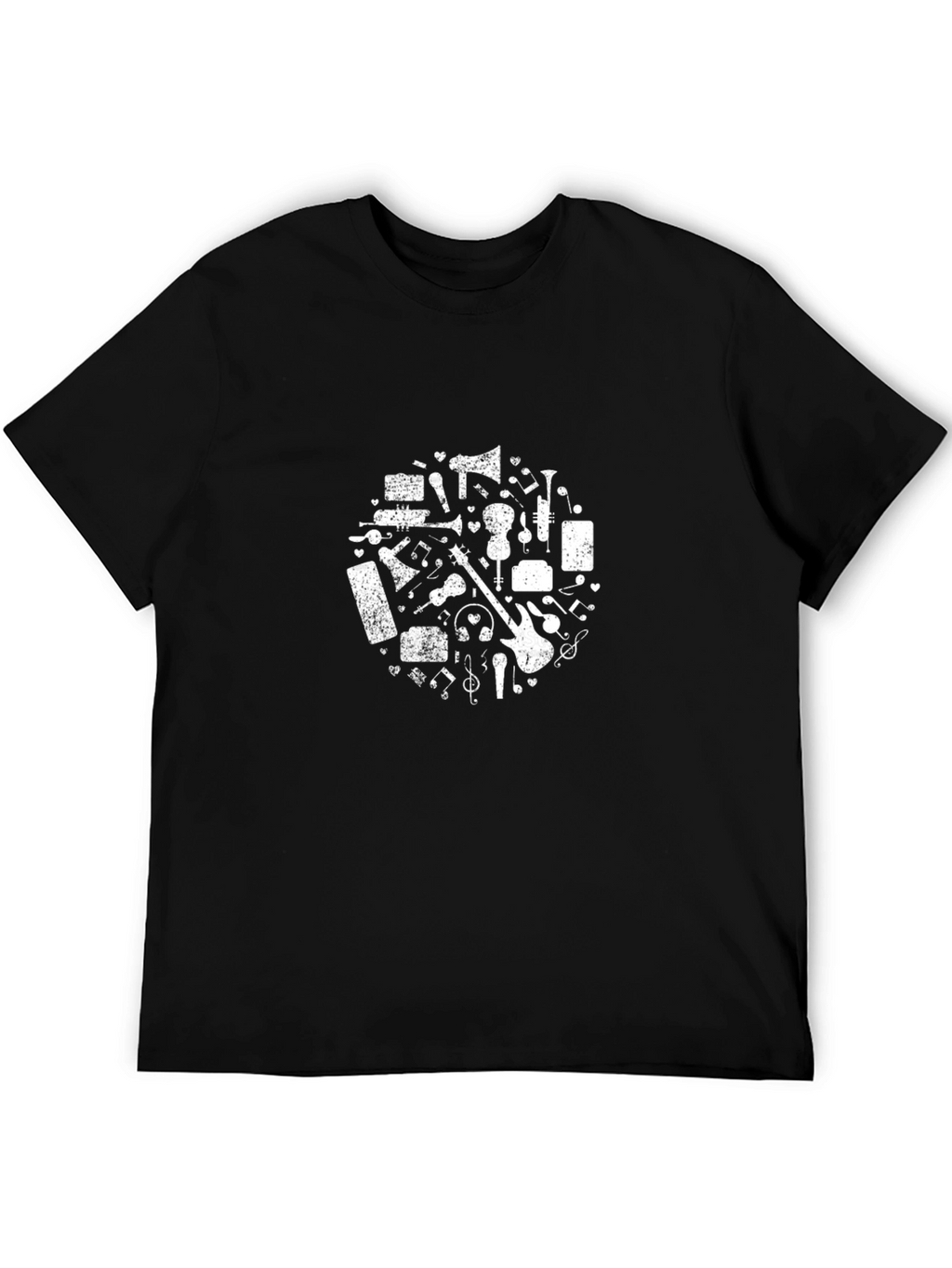 Music Lover T-Shirt - Black Graphic Tee