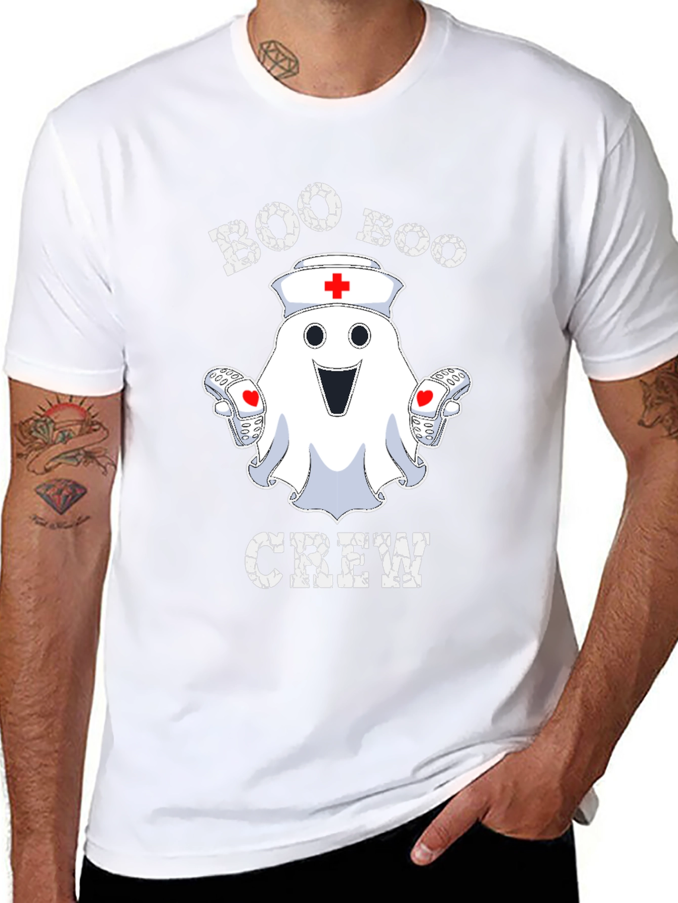 Boo Boo Crew Ghost Nurse T-Shirt