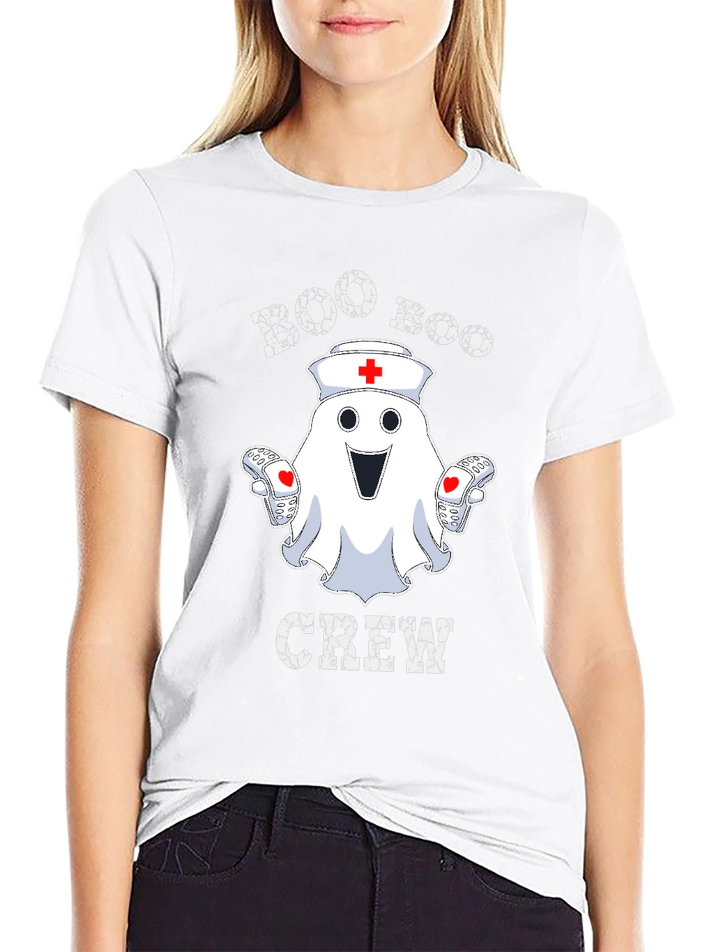 Boo Boo Crew Ghost Nurse T-Shirt