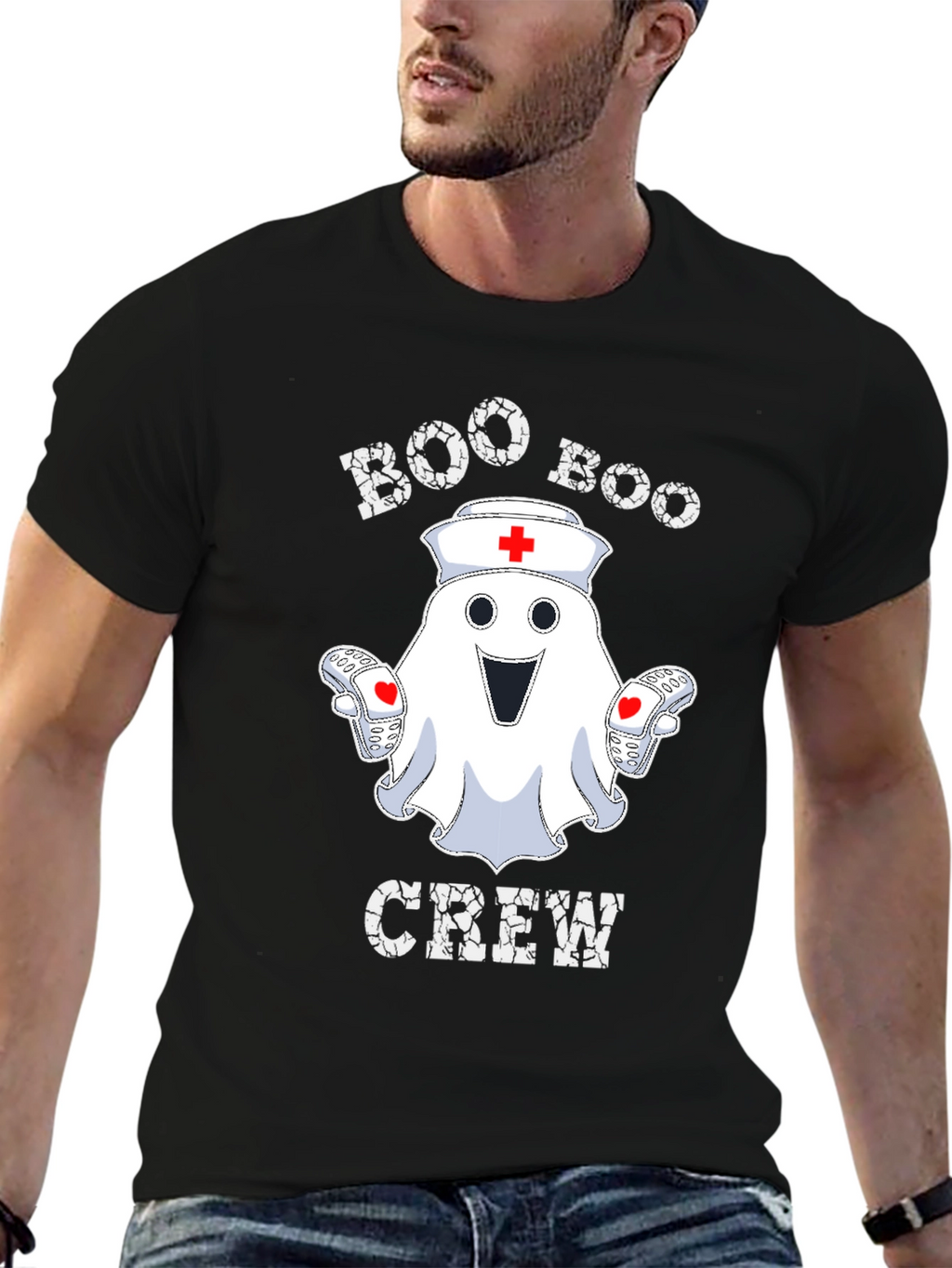 Boo Boo Crew Ghost Nurse T-Shirt