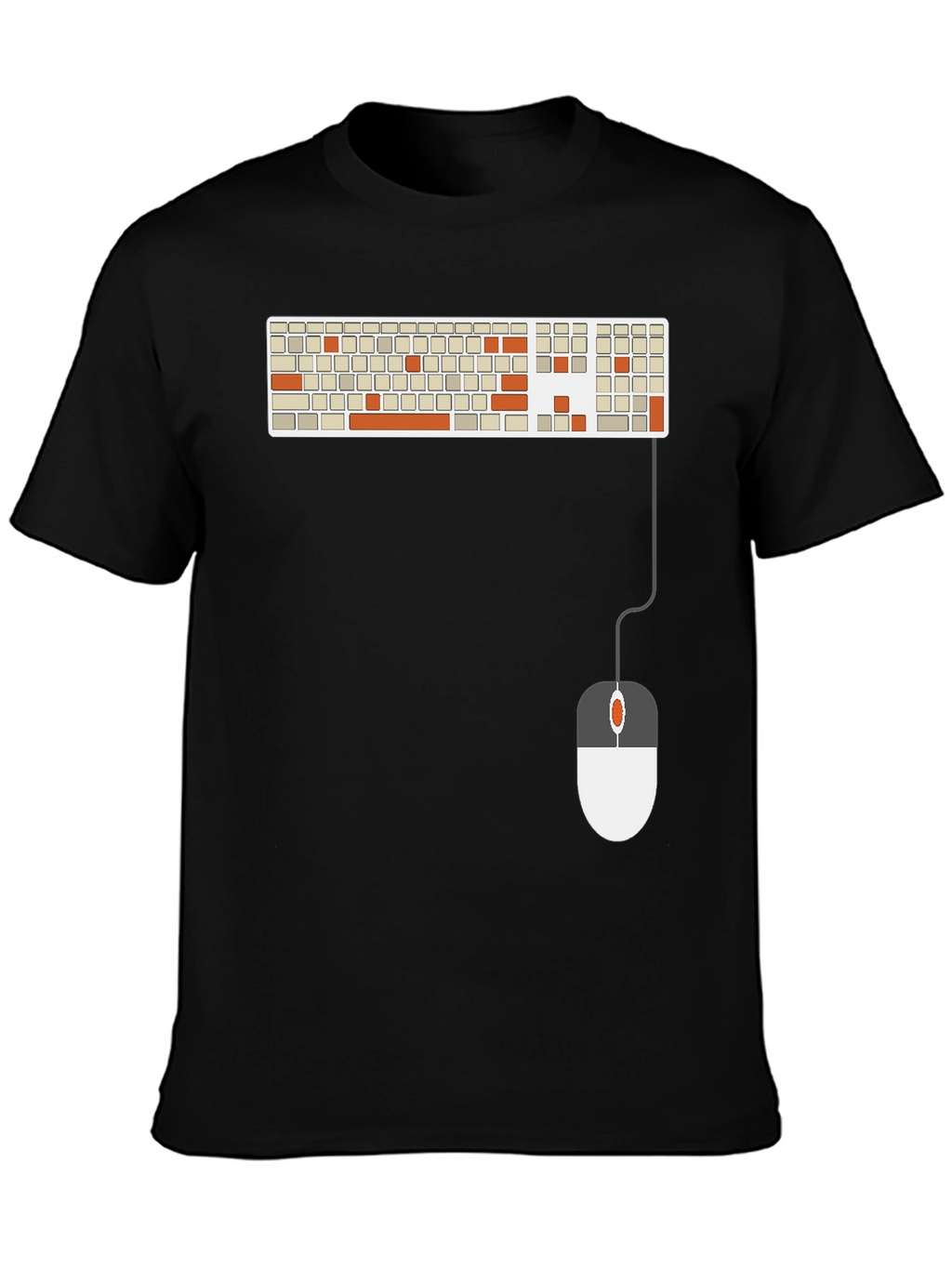 Keyboard & Mouse Graphic Tee - Tech Enthusiast Shirt