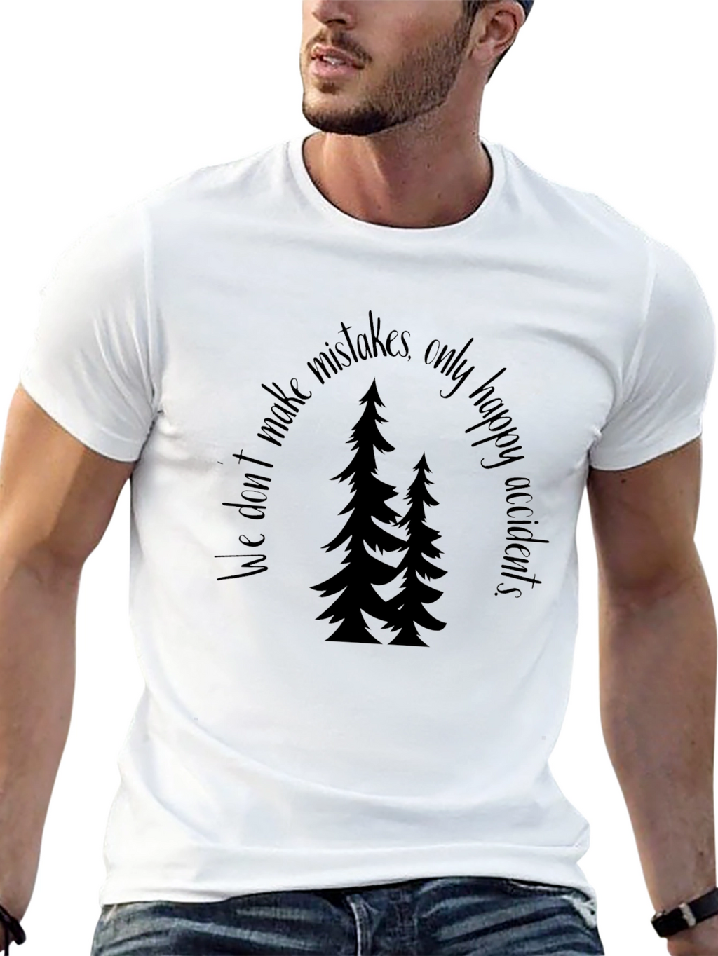 Happy Accidents Tree Graphic Tee