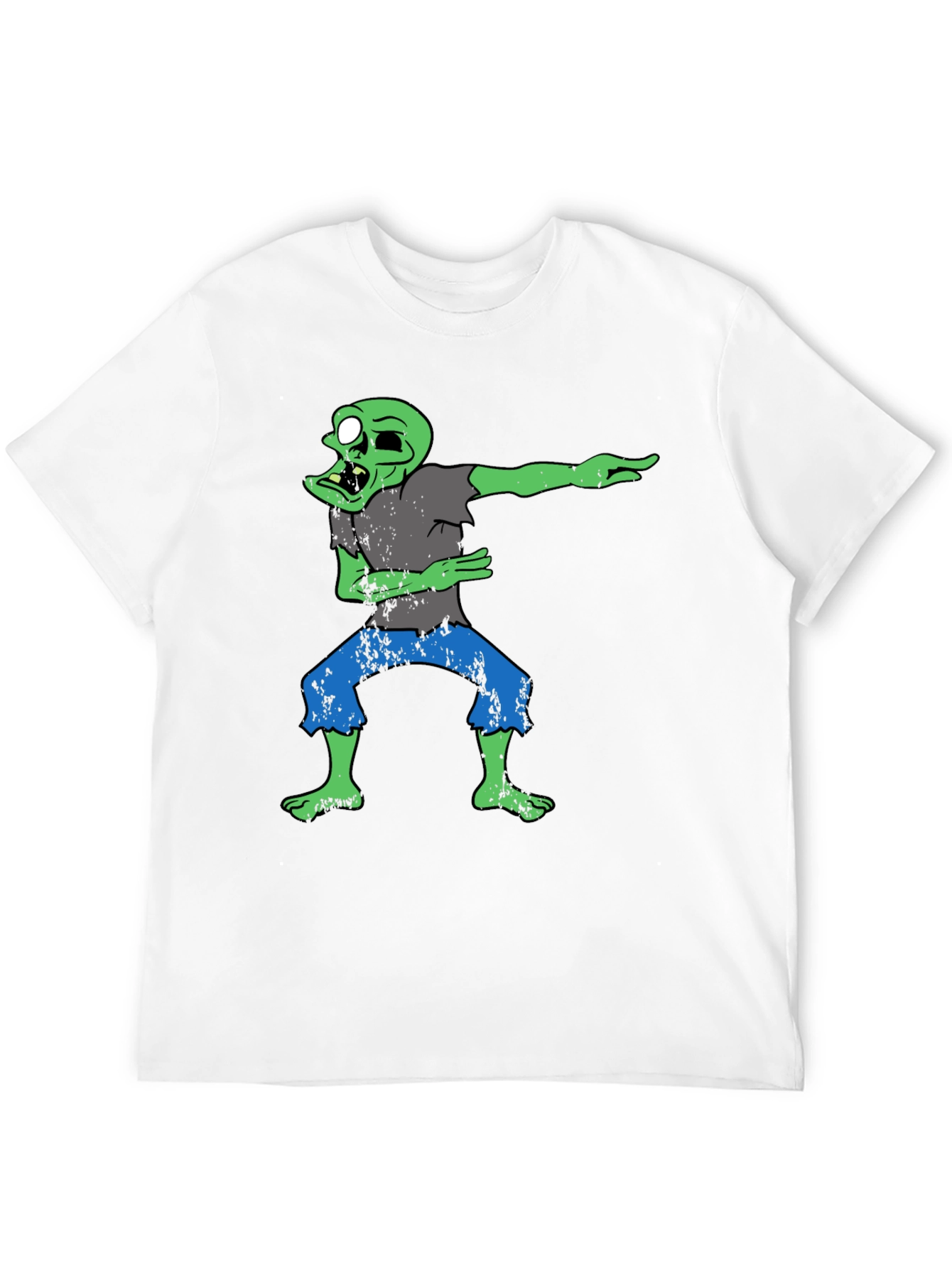 Dabbing Zombie Graphic T-Shirt - Black