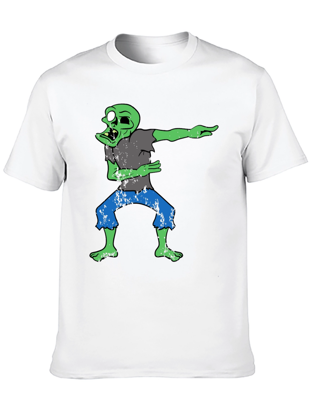 Dabbing Zombie Graphic T-Shirt - Black