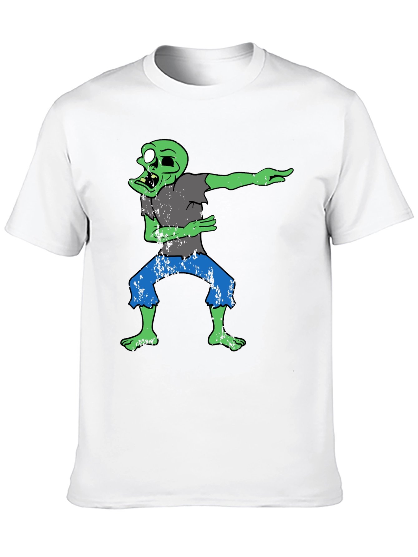 Dabbing Zombie Graphic T-Shirt - Black