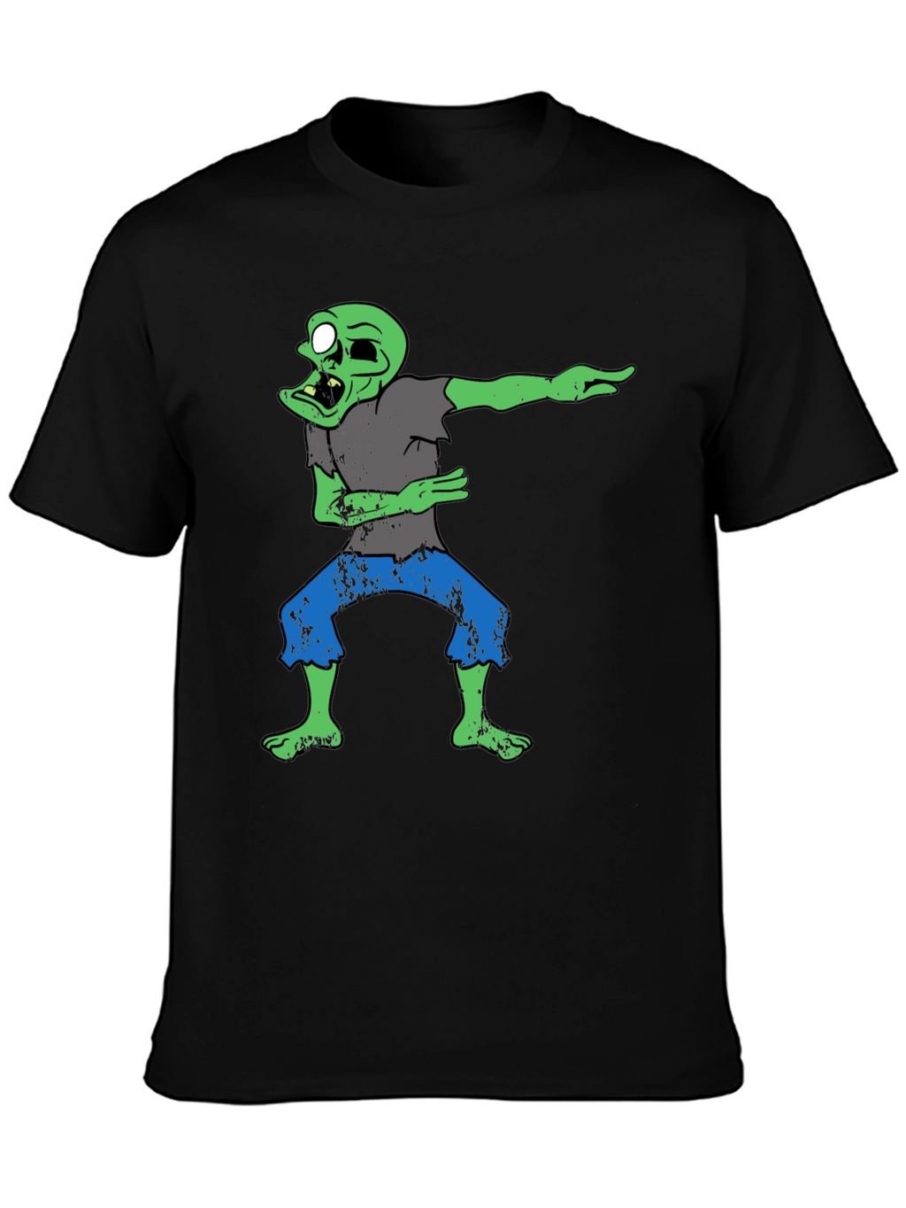 Dabbing Zombie Graphic T-Shirt - Black